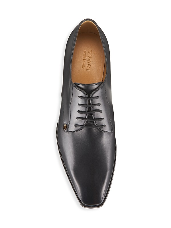 Shop Gucci Leather Logo Oxfords | Saks Fifth Avenue Shop Gucci Leather Logo Oxfords | Saks Fifth Avenue