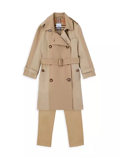 Gucci Kids Monogram Print Double Breasted Coat
