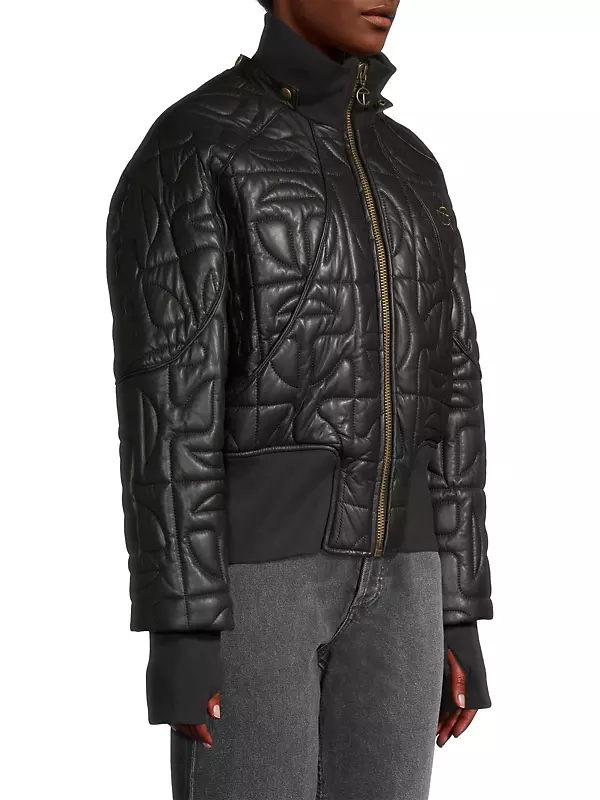 Leather Trim Monogram Mink Jacket - Ready to Wear - Louis Vuitton