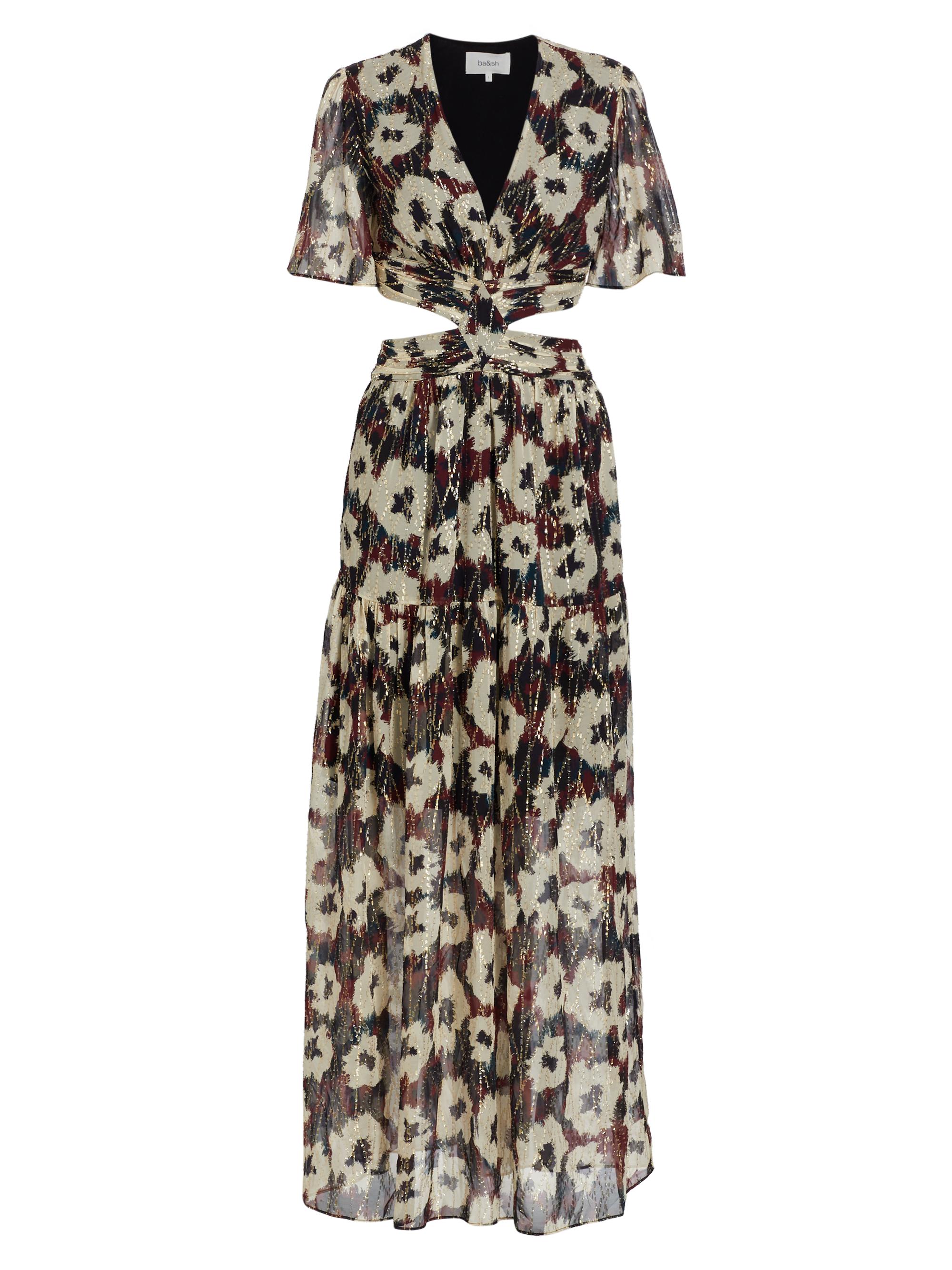 ba & sh Women's Robe Kandy Floral Cut-Out Maxi Dress - Ecru