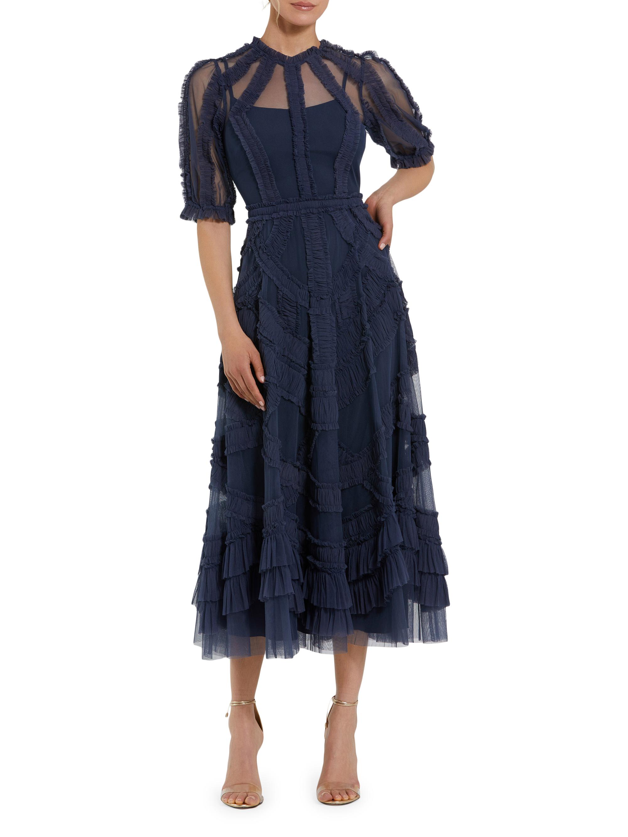 princess polly baby blue dress Baltic Born Womens Janelle Midi Dress | Denim Blue