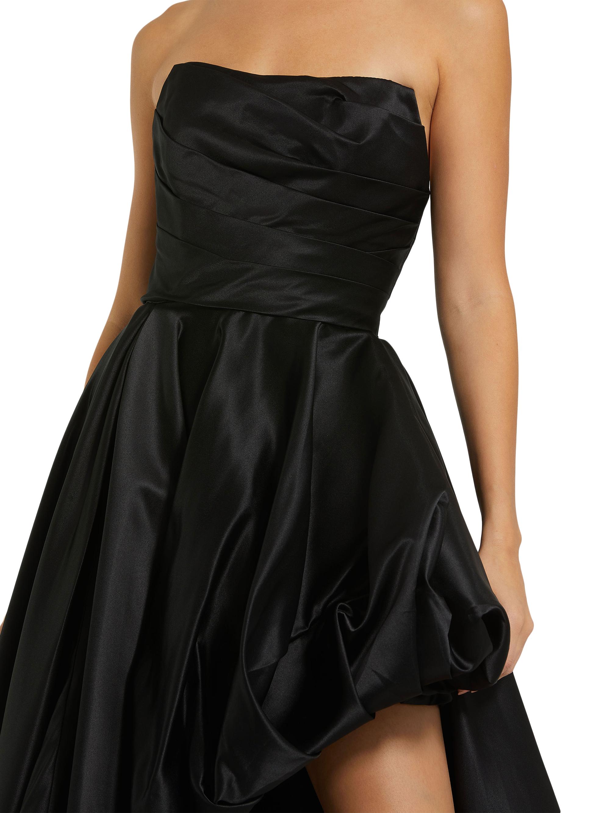 strapless red prom dress Red Sequin Strapless High Slit Long Mermaid Evening Prom Dresses, Chea   MarryLover