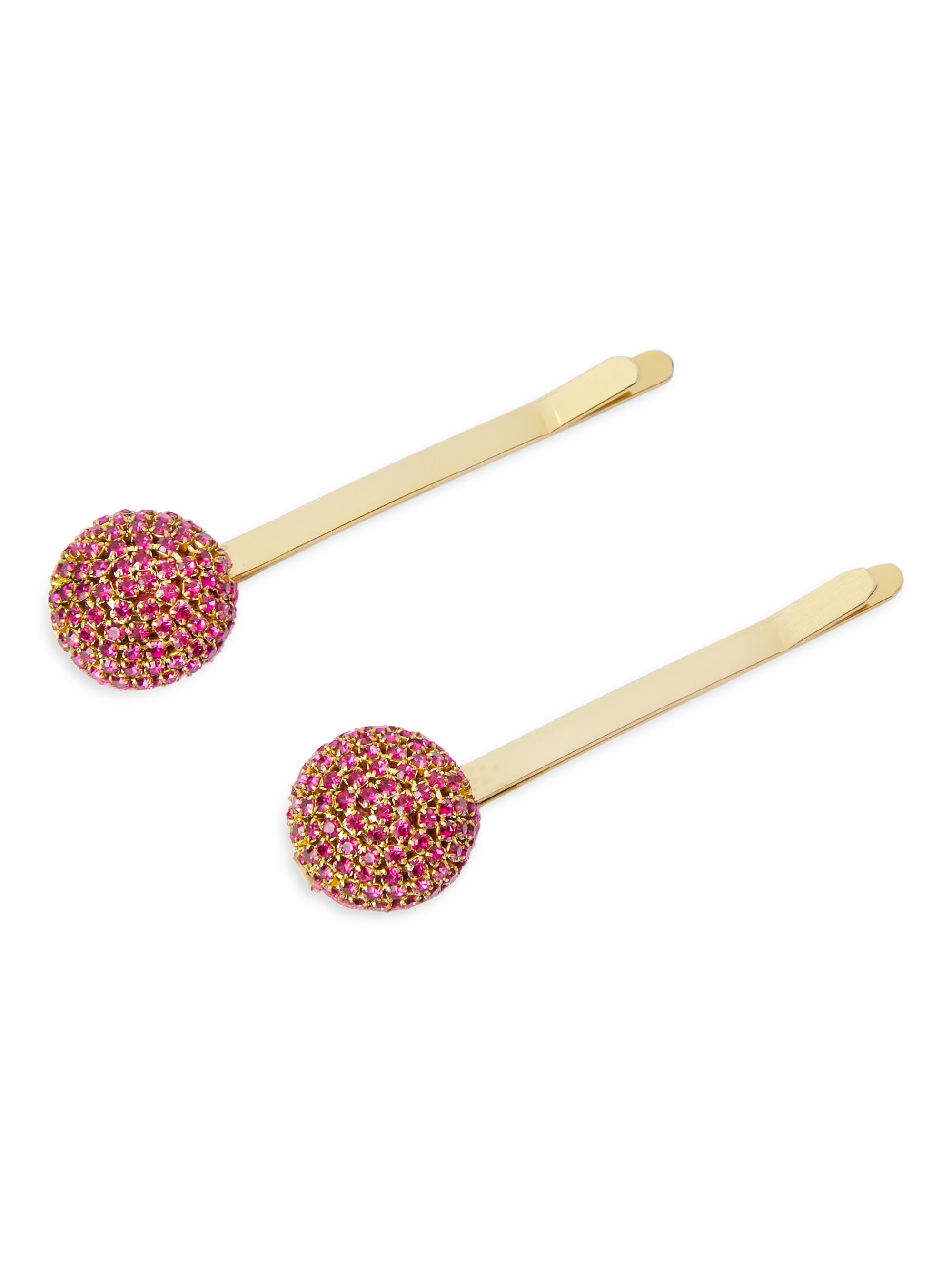 Deepa Gurnani Women's Emely 2-Piece Bobby Pin Set - Fuchsia