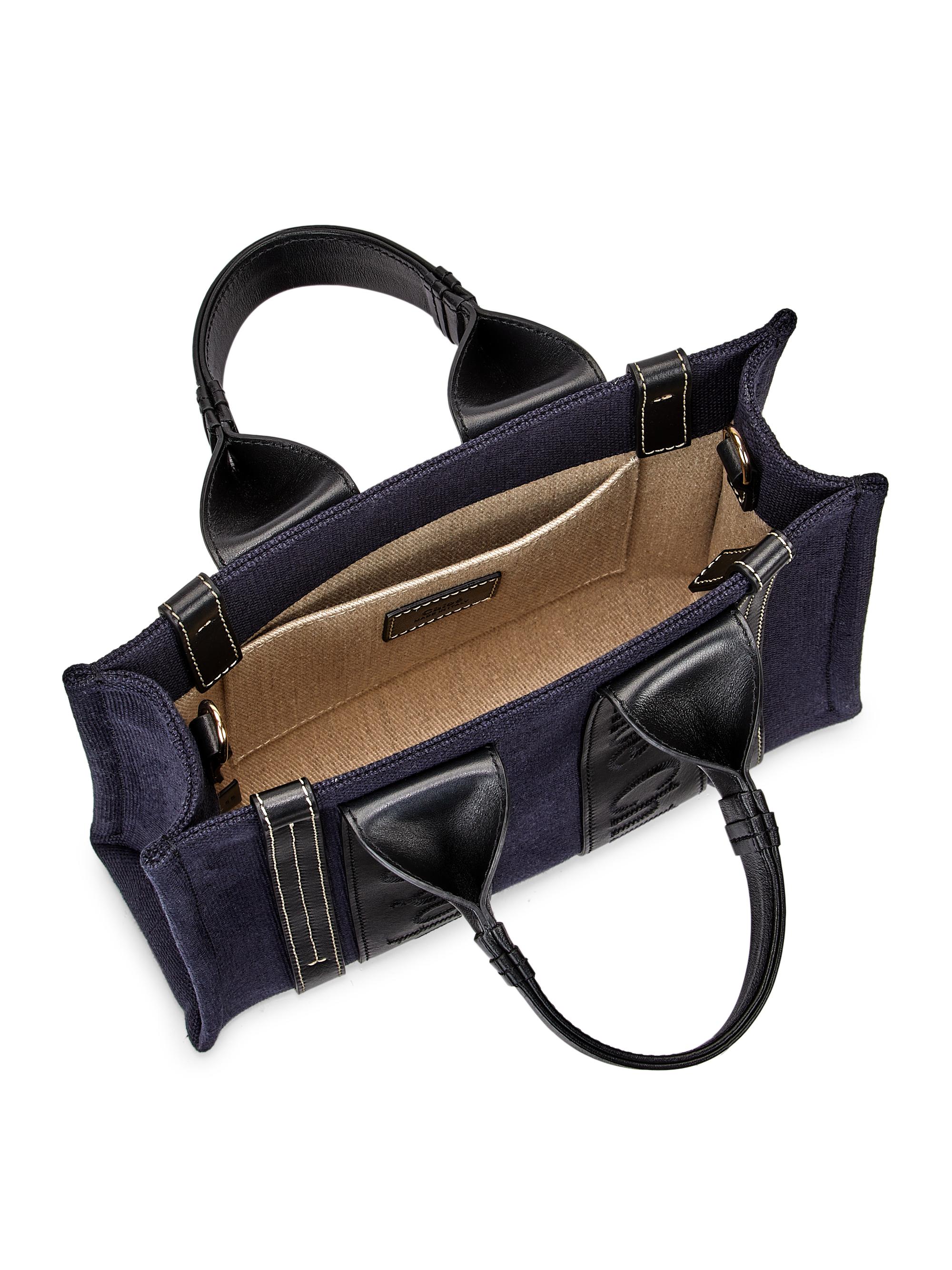 Chloé Small Woody Canvas Tote Bag | Saks Fifth Avenue