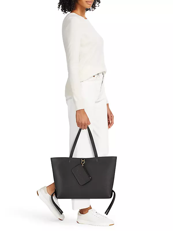 Marc Jacobs Black 'The Small Logo Shopper East West' Tote Marc Jacobs