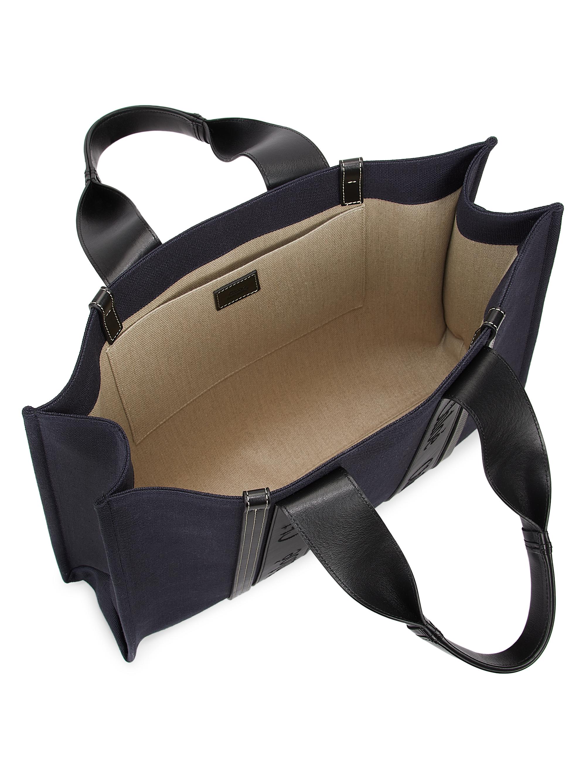 Chloé Large Woody Canvas Tote | Saks Fifth Avenue