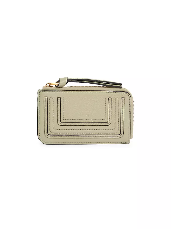 Shop Chloé Marcie Leather Zip Card Holder | Saks Fifth Avenue