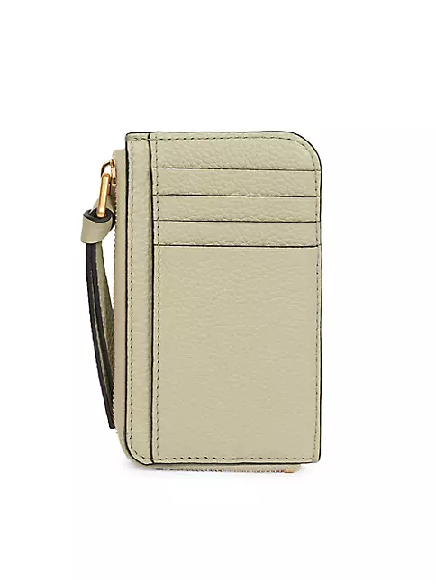 Shop Chloé Marcie Leather Zip Card Holder