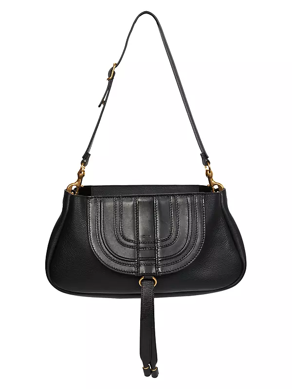 Saks Fifth Avenue black quilted shoulder bag