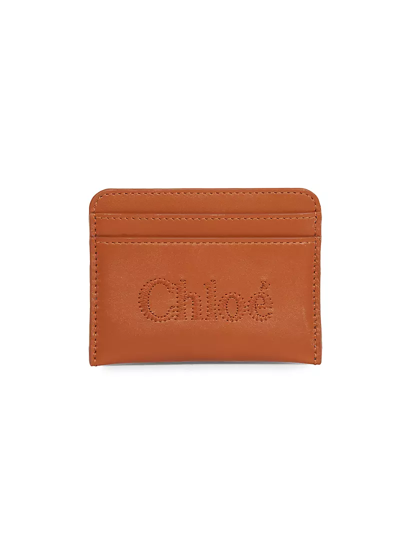 Shop Chloé Chloé Sense Leather Card Holder | Saks Fifth Avenue