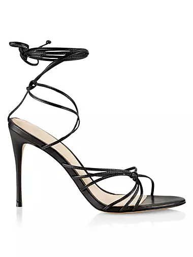 COLLECTION Strappy Leather Lace-Up Sandals