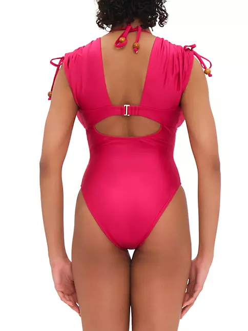 Andrea Iyamah Women's Roba One Piece Swimsuit - Ruby | Size: Xs