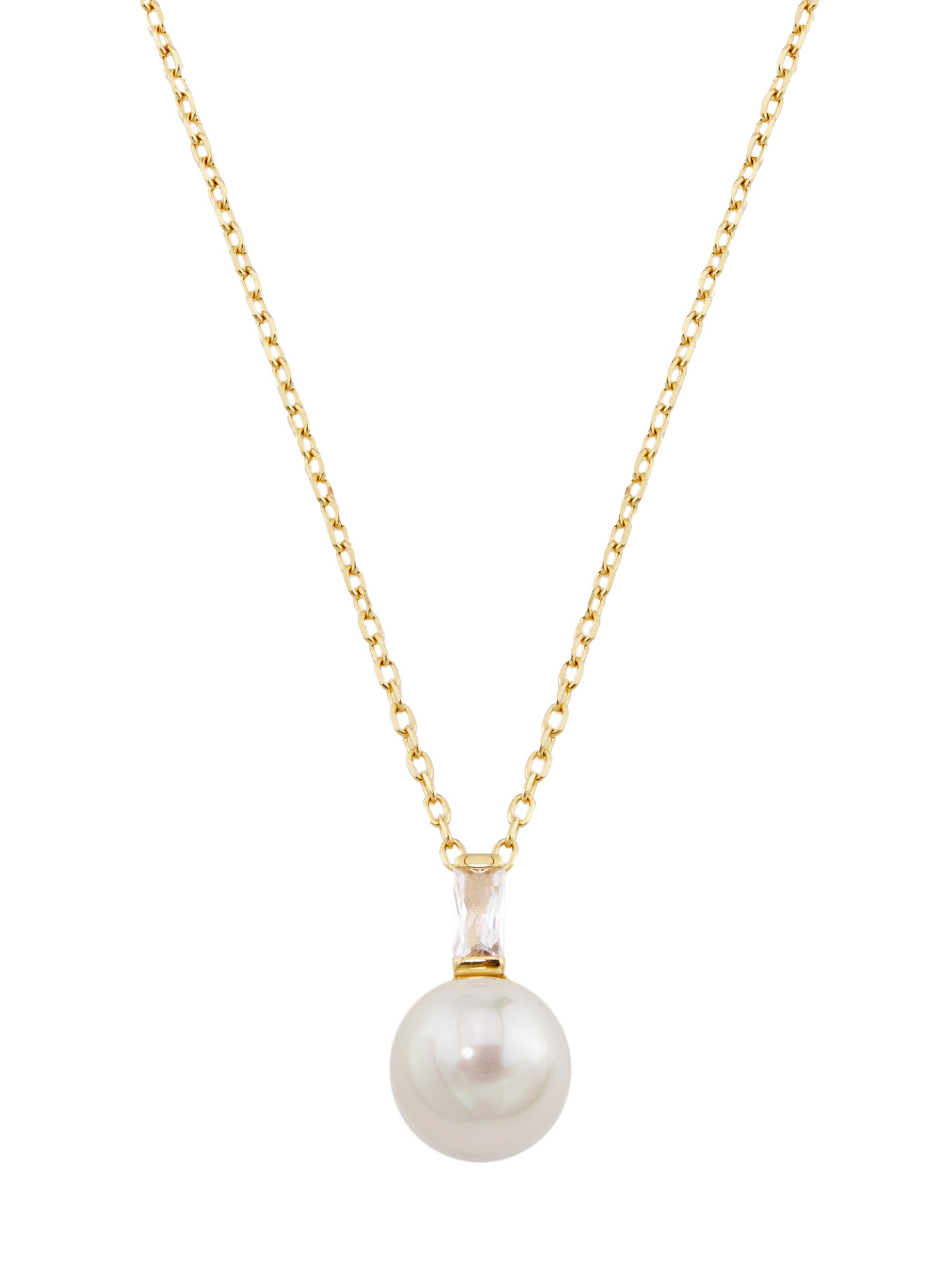 Majorica Women's Selene 18K Gold-Plated Silver & Faux White Pearl Pendant Necklace - Pearl