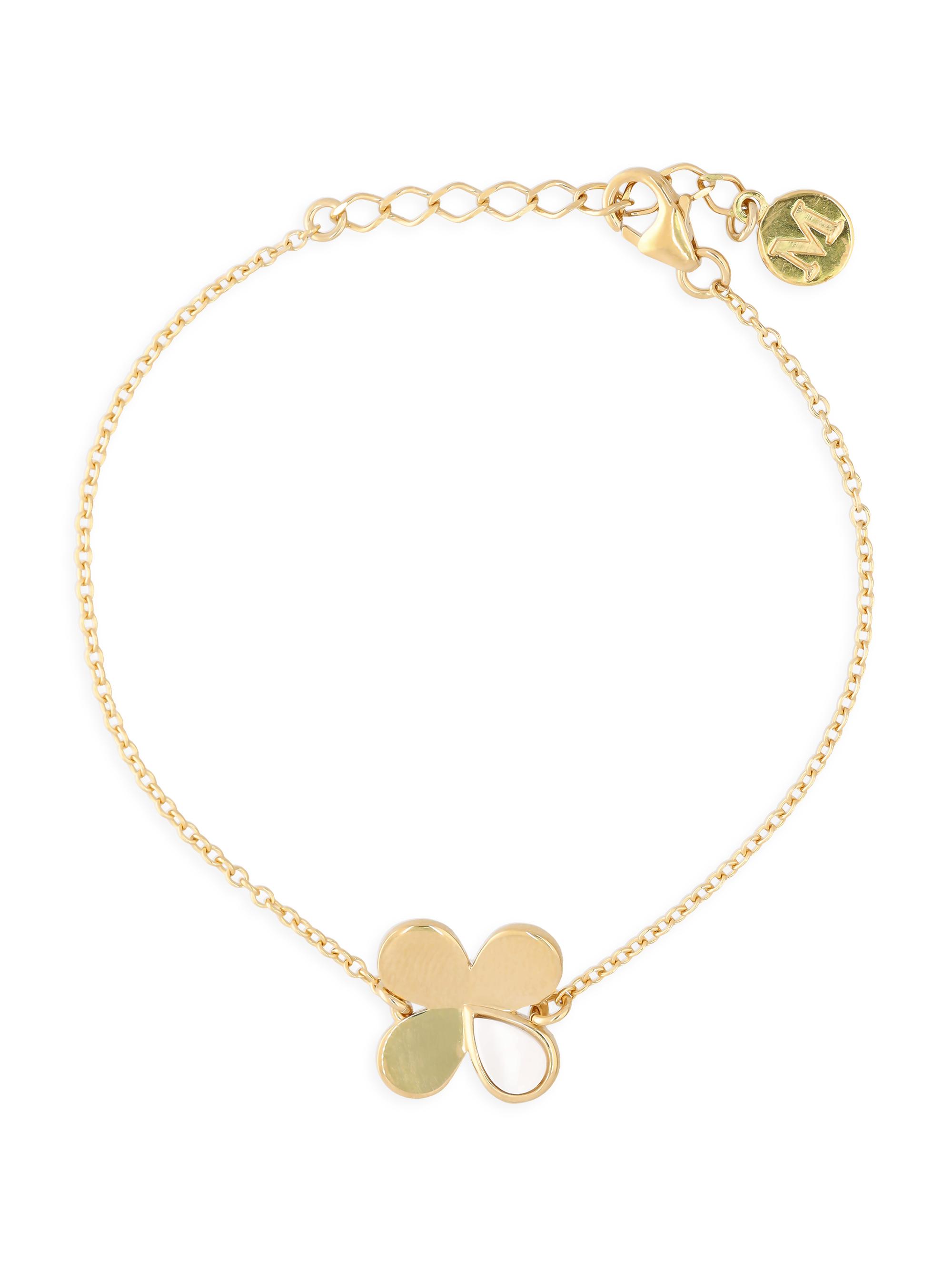 Majorica Women's Ayanti 18K Gold-Plated & Faux Mother-Of-Pearl Chain Bracelet - Pearl