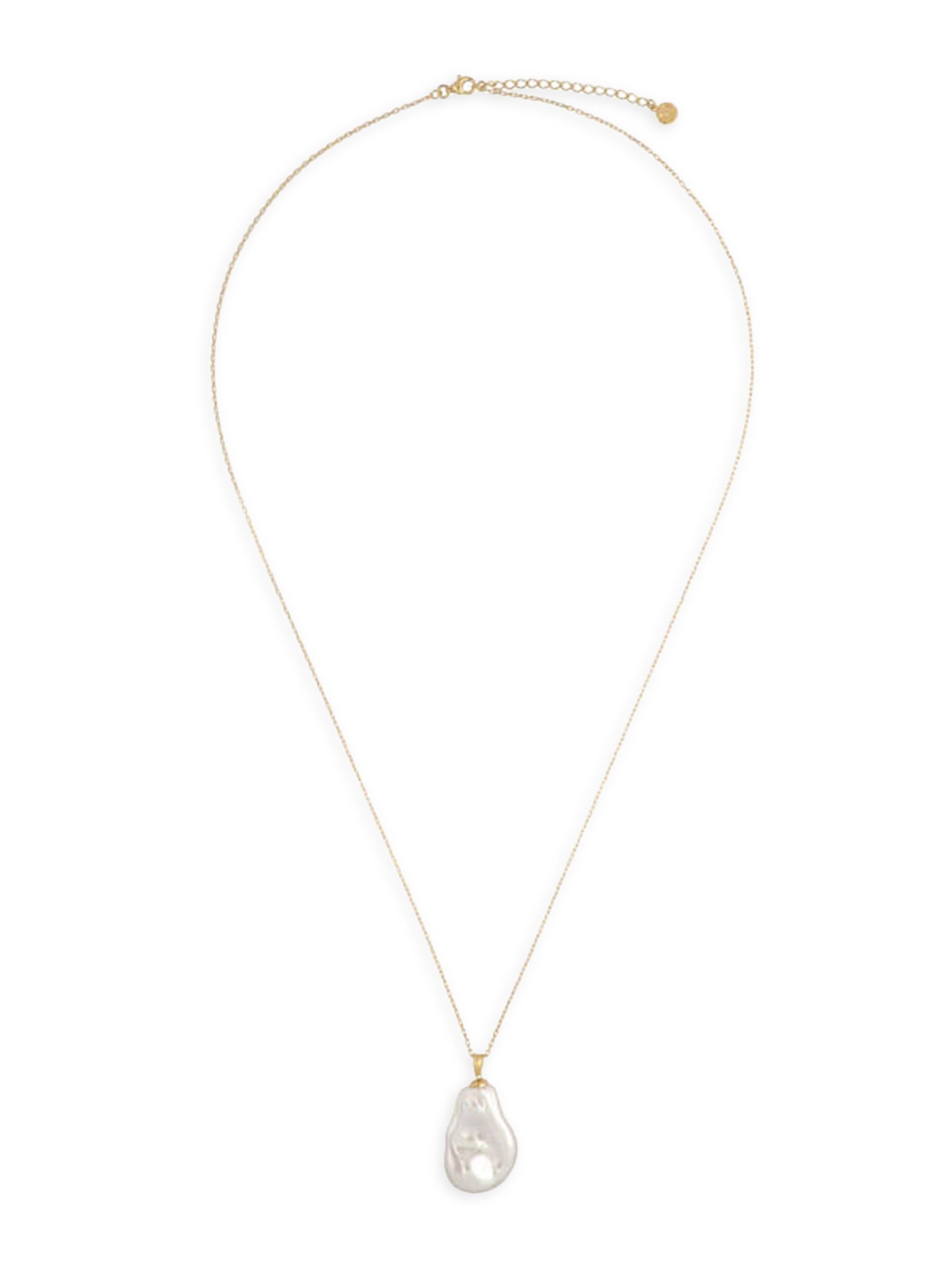 Majorica Women's Keila 18K Gold-Plate & Faux Wild Pearl Pendant Necklace - Pearl