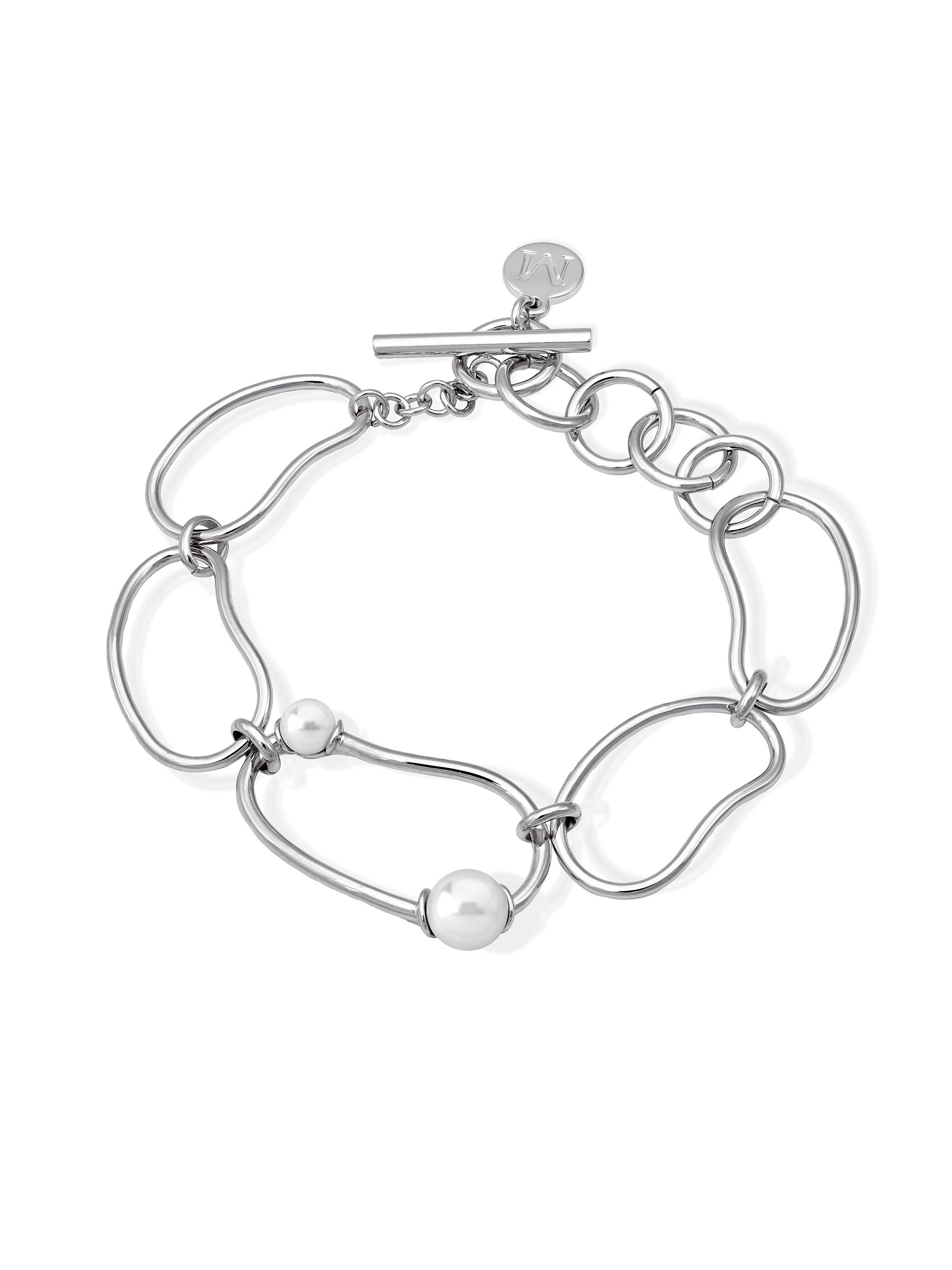 Majorica Women's Mudra Mudra 5/7Mm Pearl Chain Steel Bracelet - Pearl