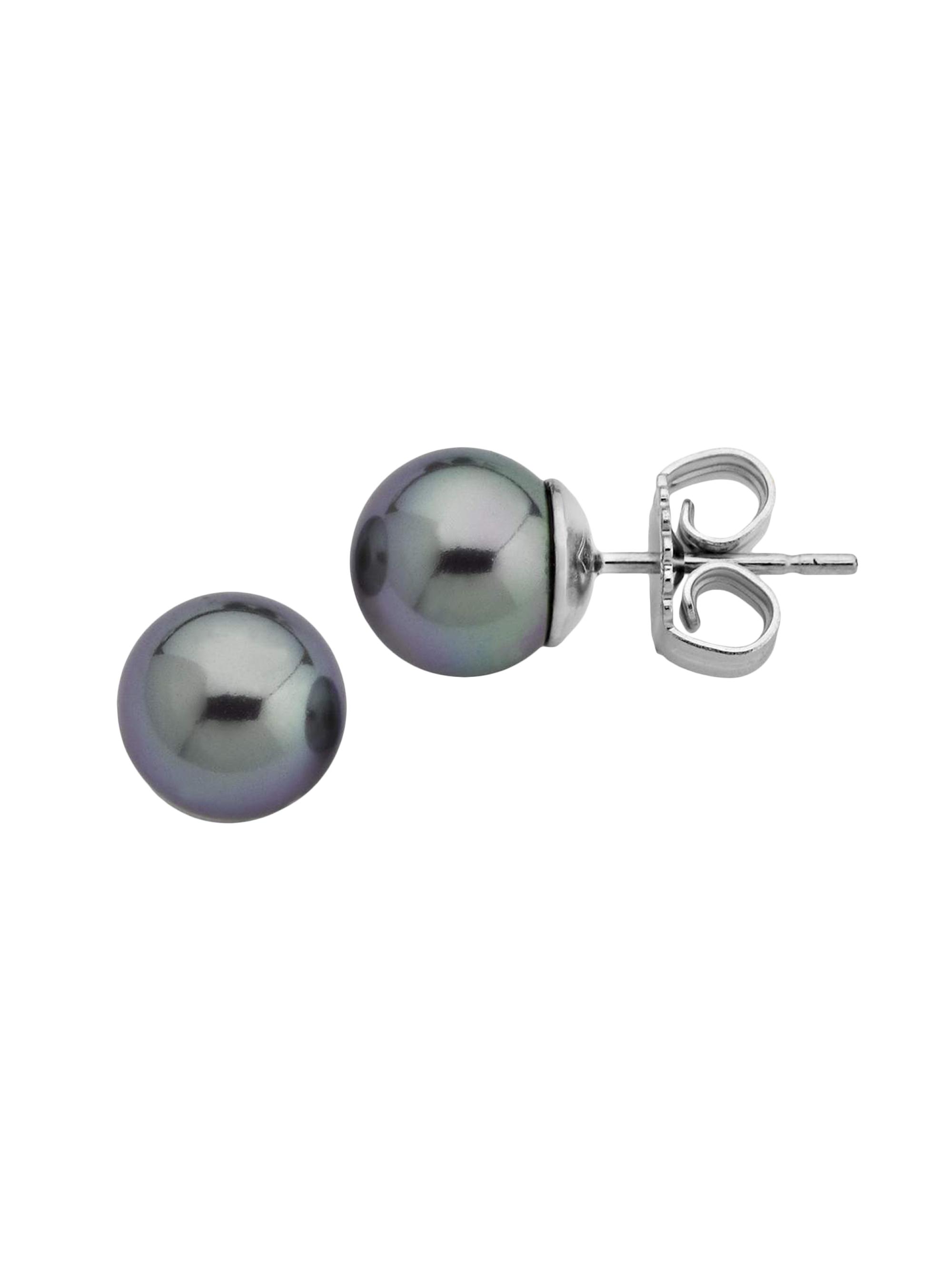 Majorica Women's Lyra Rhodium-Plate & Faux Pearl Stud Earrings - Pearl