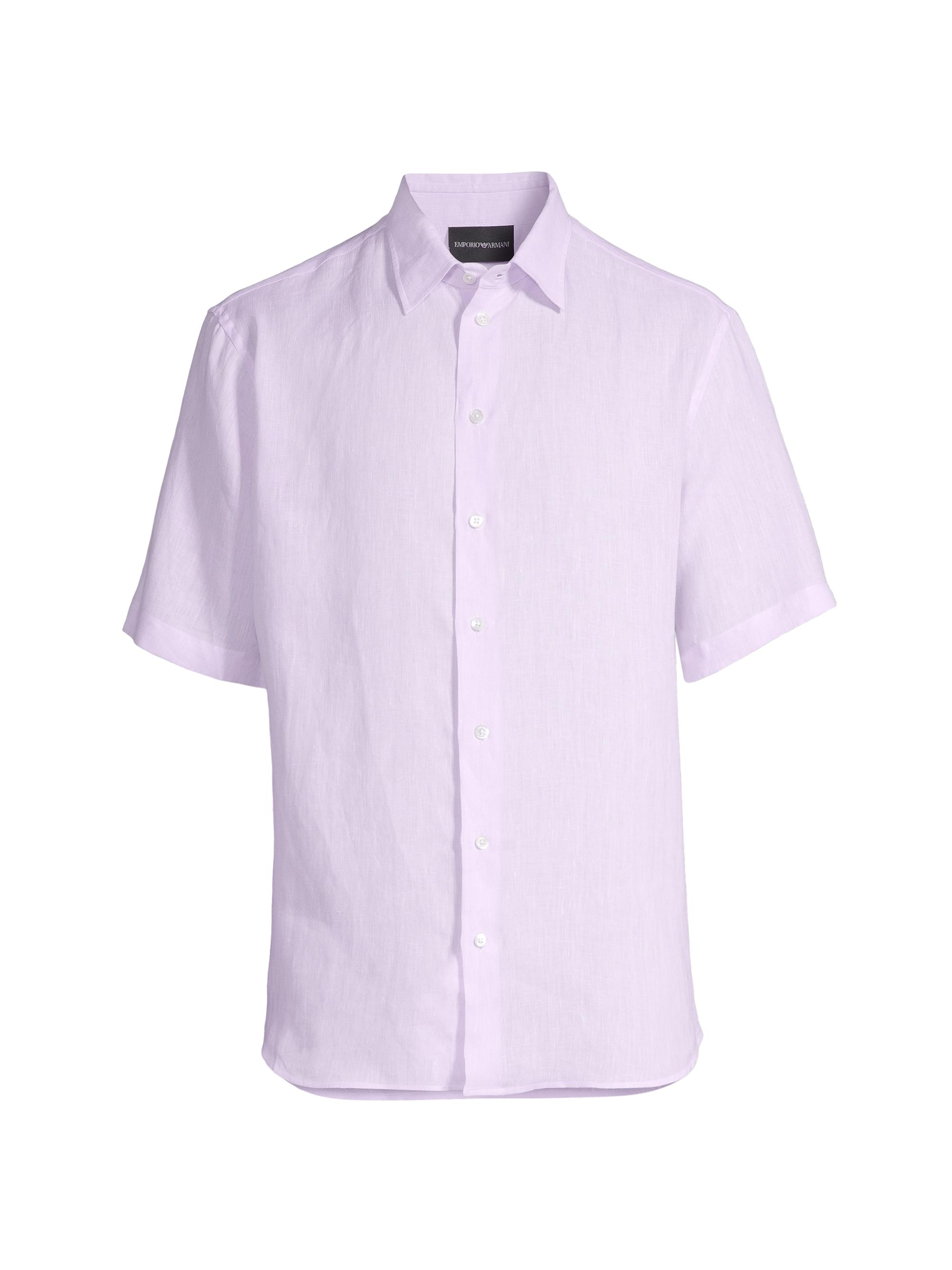 トップス Emporio armani linen shirt L Emporio Armani Linen Short-Sleeve Shirt | Saks Fifth Avenue