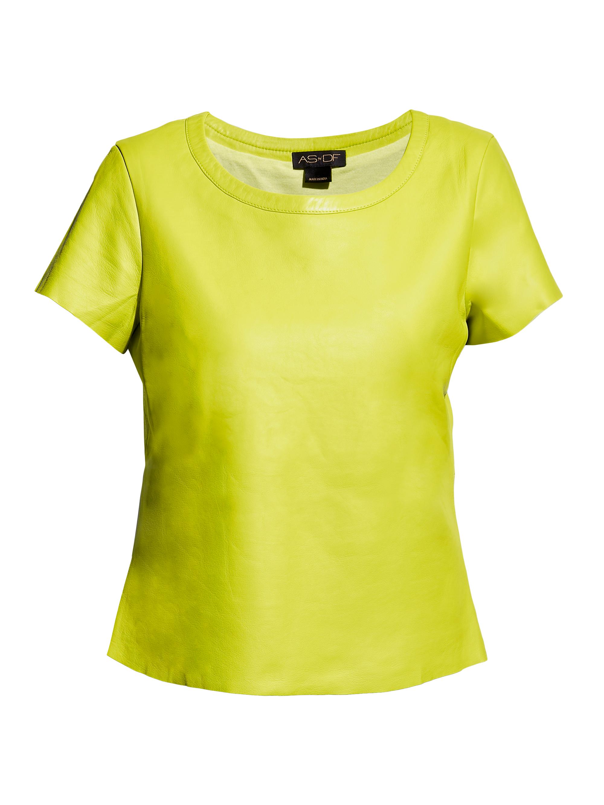 AS by DF Women's New Guard Recycled Leather Tee - Sorrento Lime