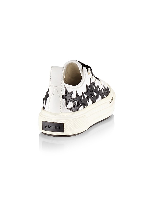 Shop Amiri Little Kid's & Kid's Stars Court Low-Top Sneakers Shop Amiri Little Kid's & Kid's Stars Court Low-Top Sneakers