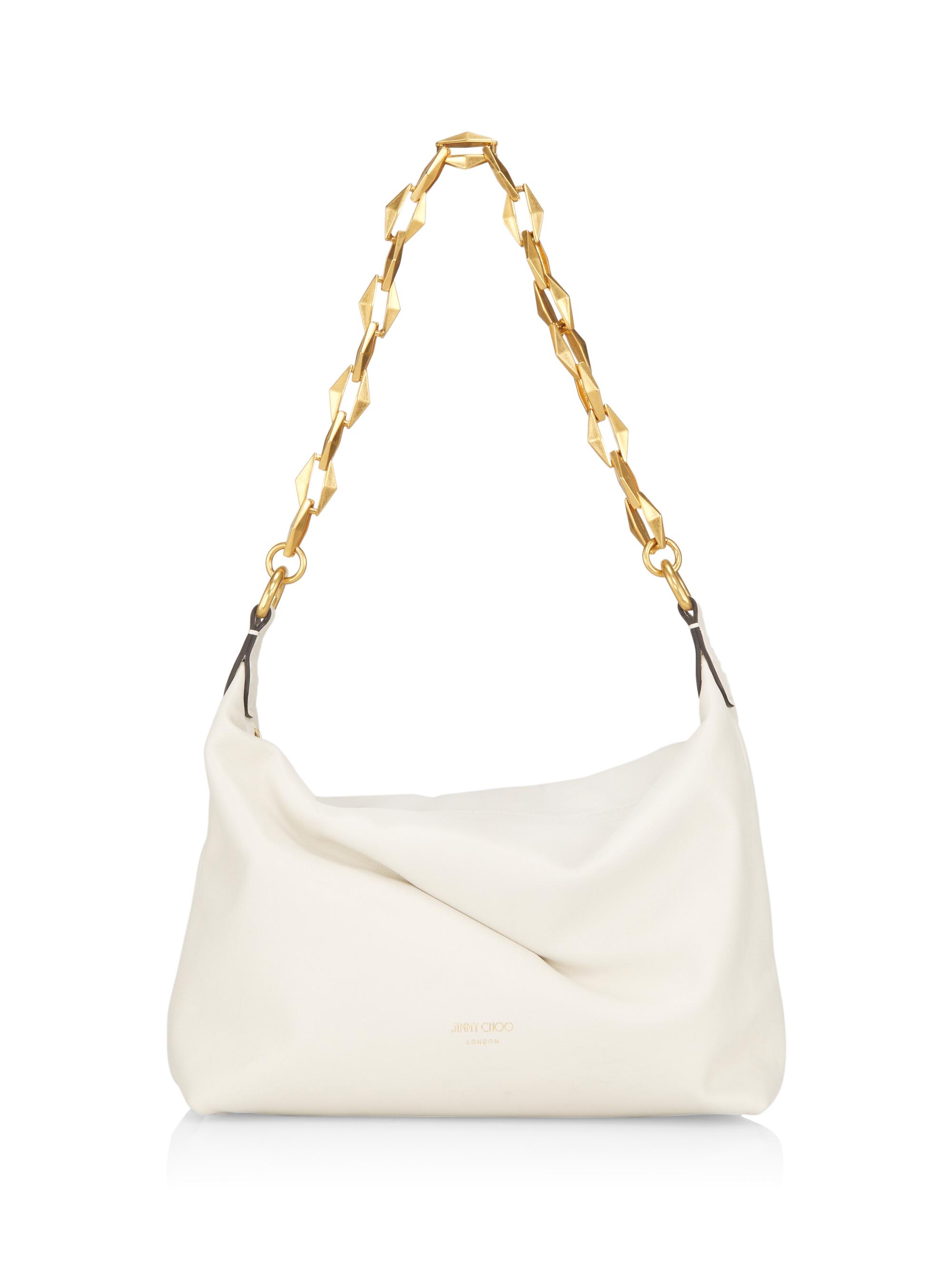Jimmy Choo Women's Diamond Soft Hobo/S Shoulder Bag - Latte Gold