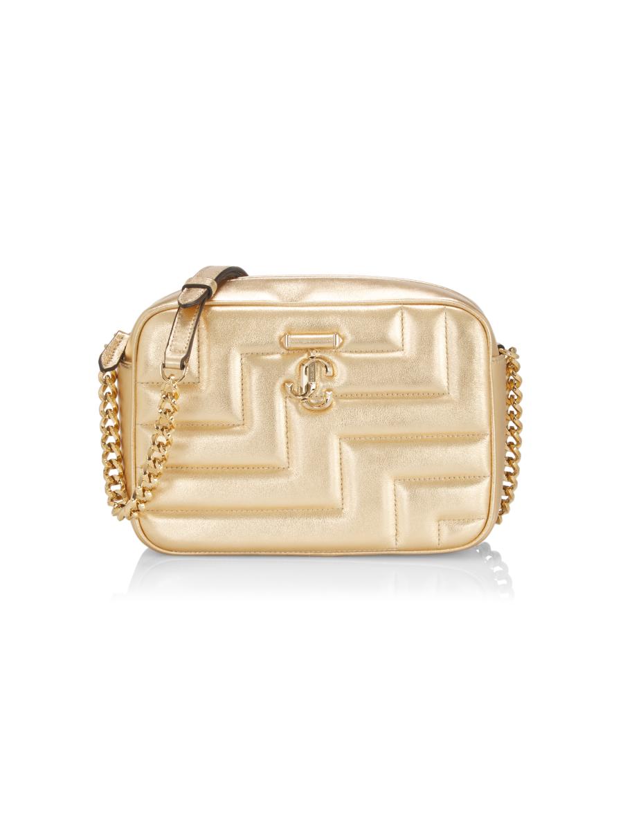 【セール】ジミーチュウ*チェーンバッグ*AVENUE QUILTED PATENT Jimmy Choo Avenue Quad Quilted Leather Shoulder Bag Women's