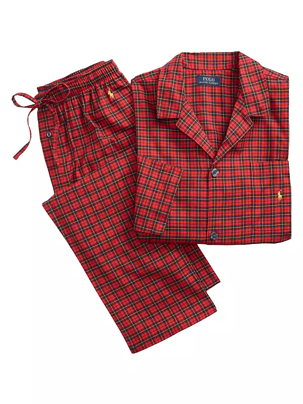 Shop Polo Ralph Lauren Logo Cotton Pajama Pants | Saks Fifth Avenue