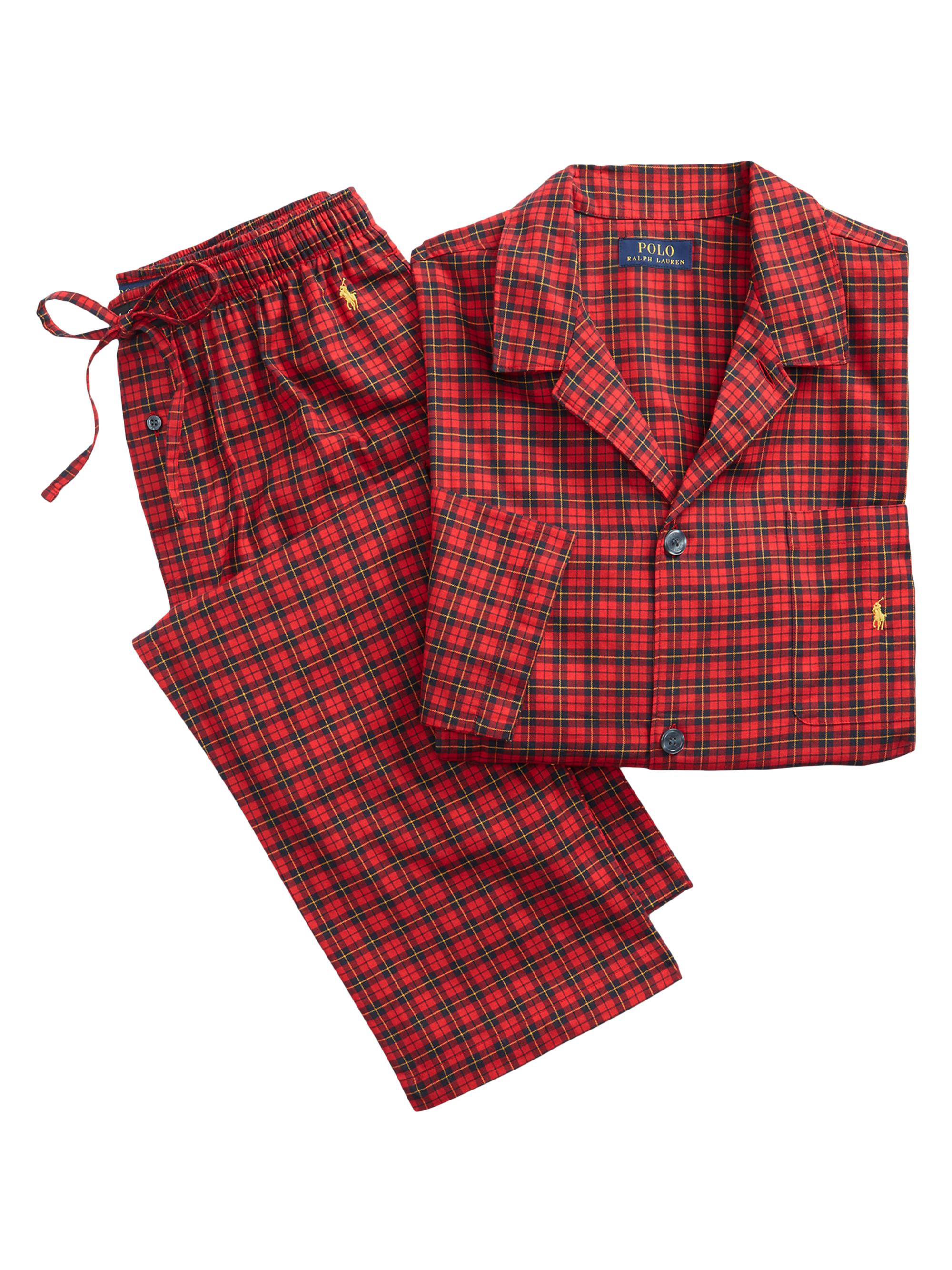 Polo Ralph Lauren Cotton Flannel Pajama Shirt & Pants Set | Saks