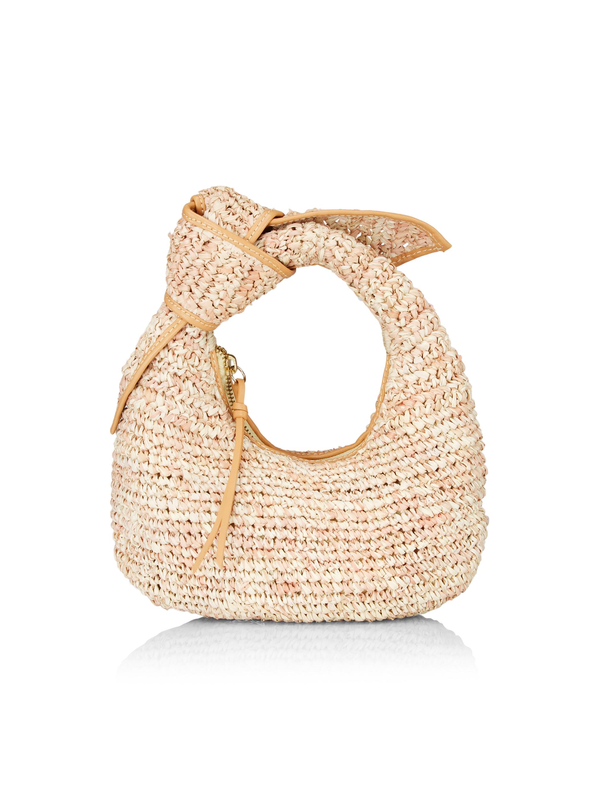 Poolside Women's Josie Raffia Knot Bag - Mixed Natural