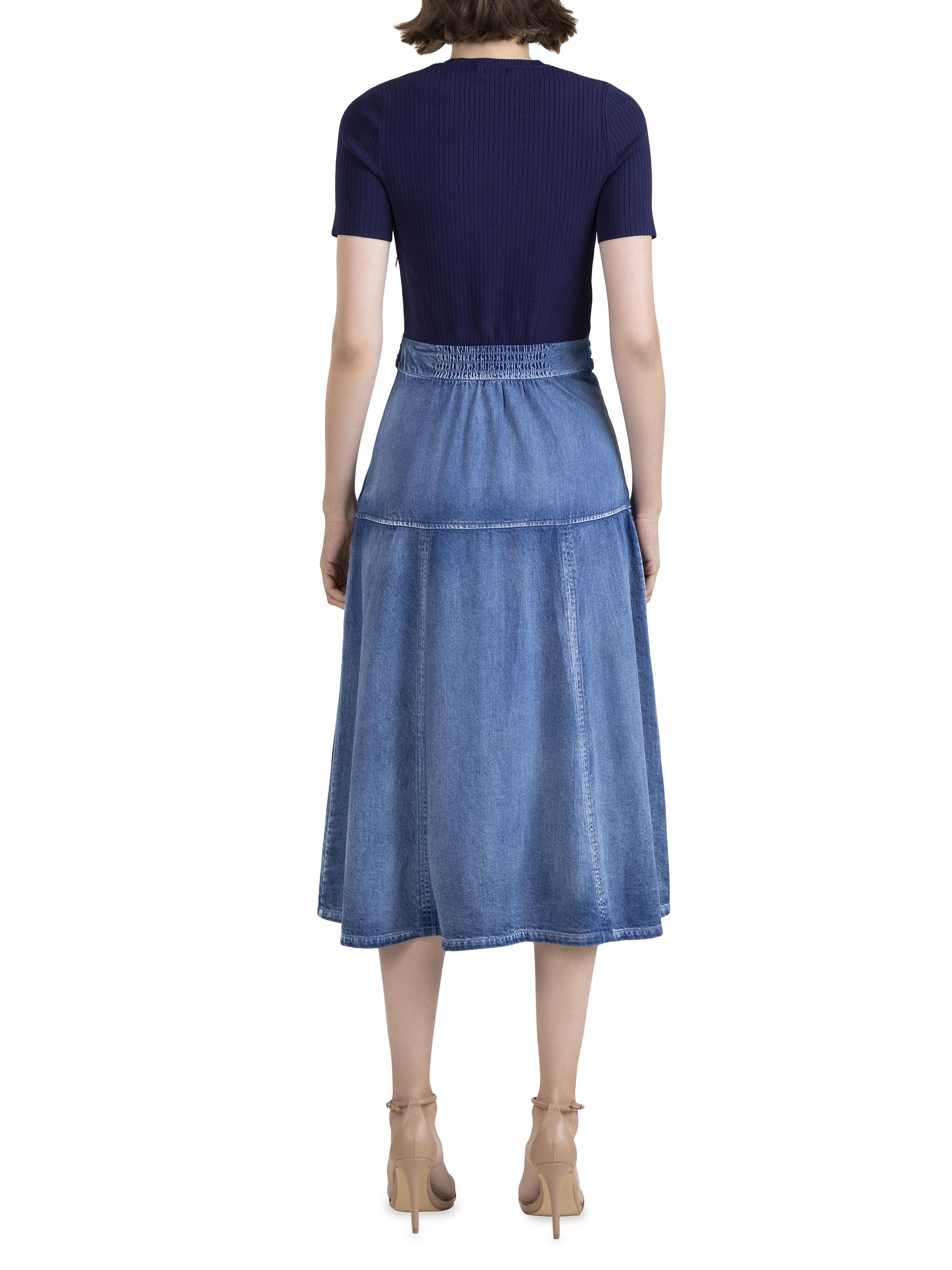drop-waist mixed media midi dress Jessica main image 1