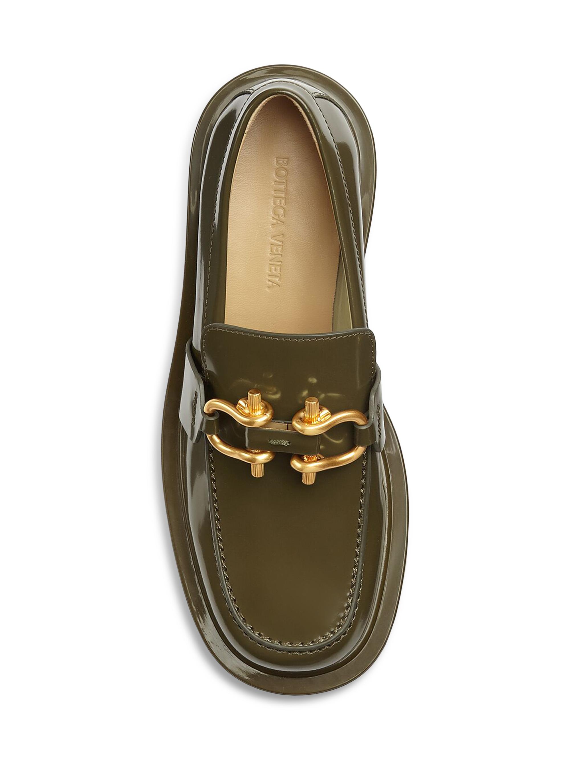 Shop Bottega Veneta Monsieur Leather Loafers | Saks Fifth Avenue