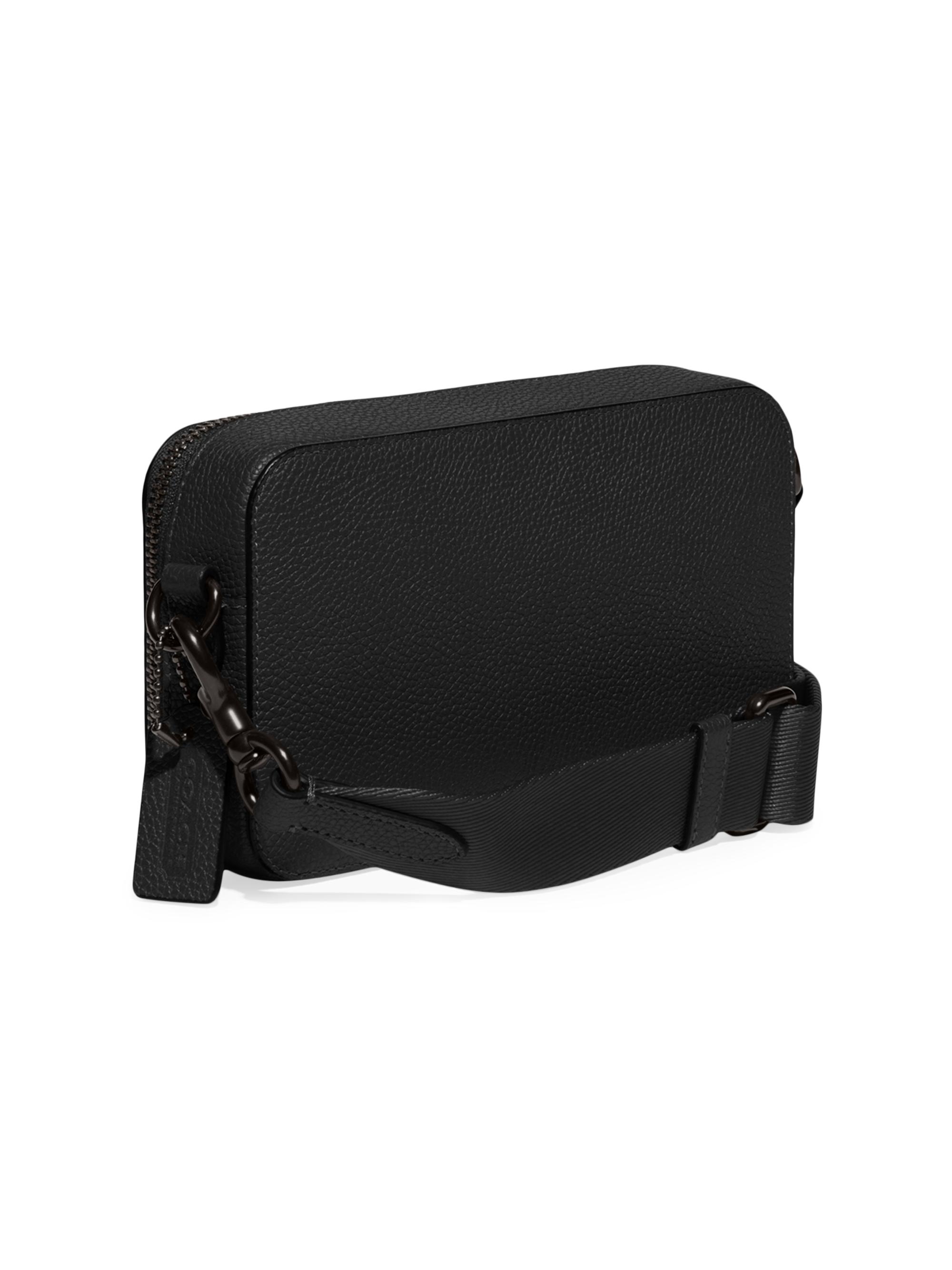 Wallet shoulder bag ポーチ付き／black leather COACH 2-Piece Pebbled Leather Wallet & Pouch Set | Saks Fifth Avenue