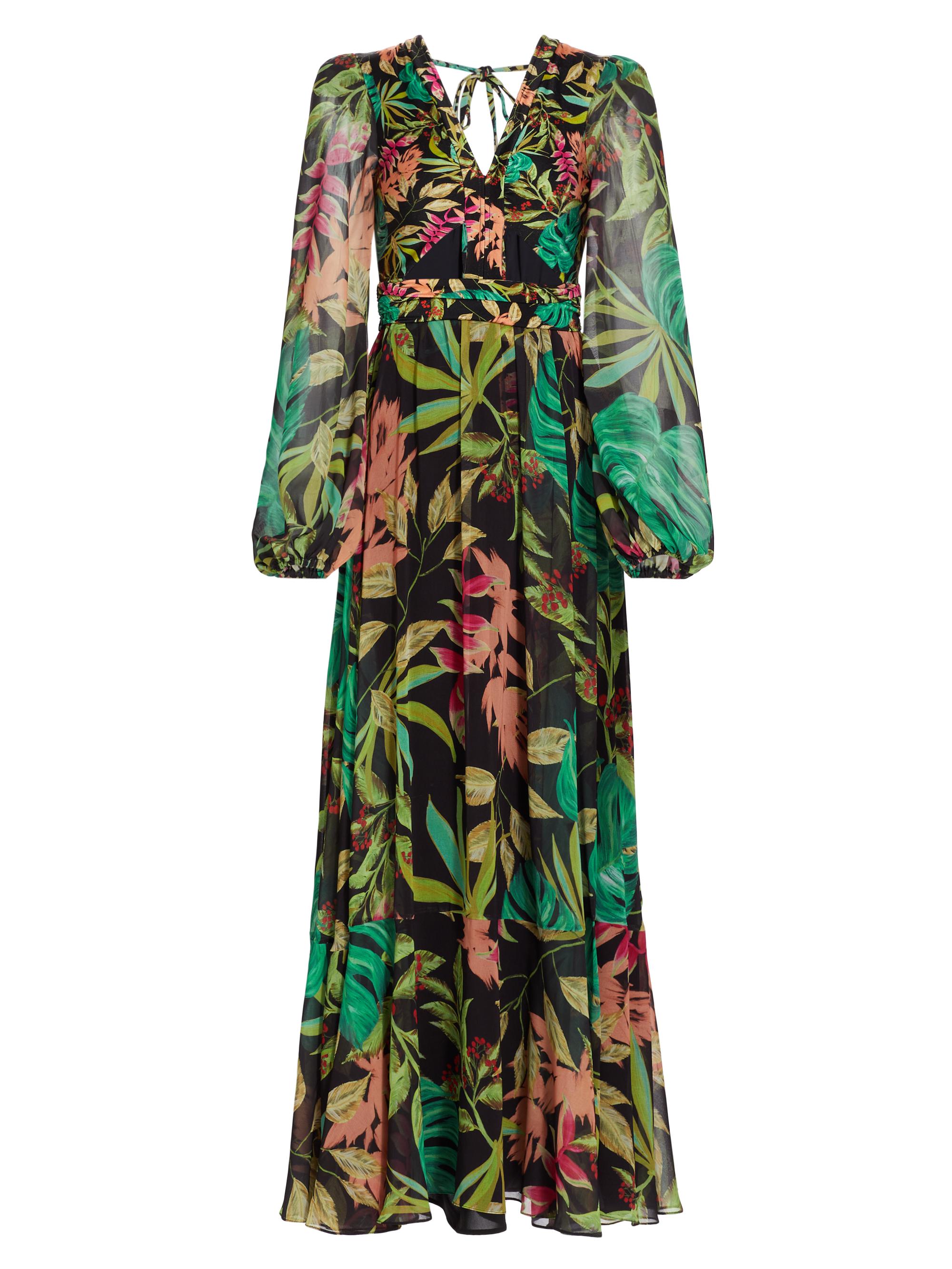 PatBO Women's Tropicalia Cutout Maxi Dress - Black