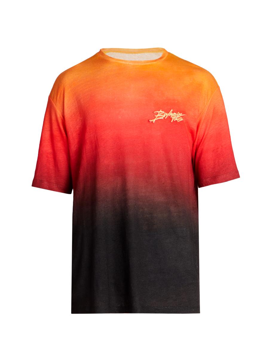Balmain Sunset Ombré Crewneck T-Shirt | Saks Fifth Avenue