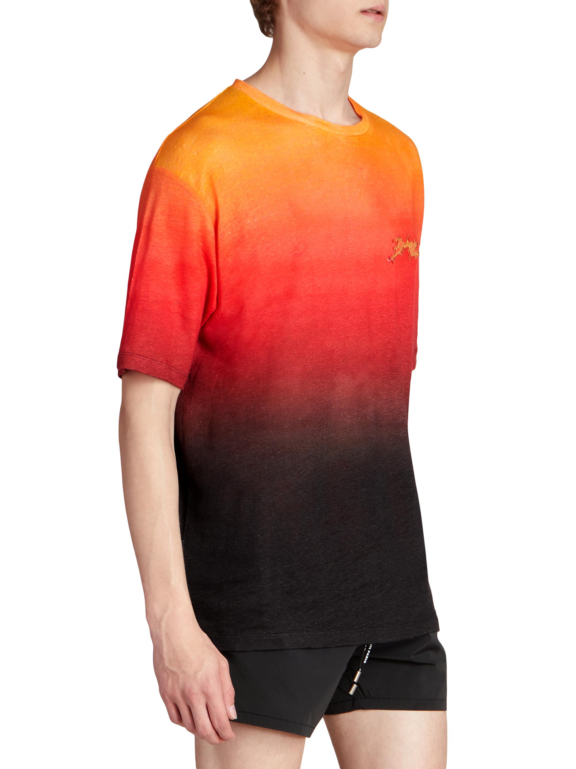 Balmain Sunset Ombré Crewneck T-Shirt | Saks Fifth Avenue