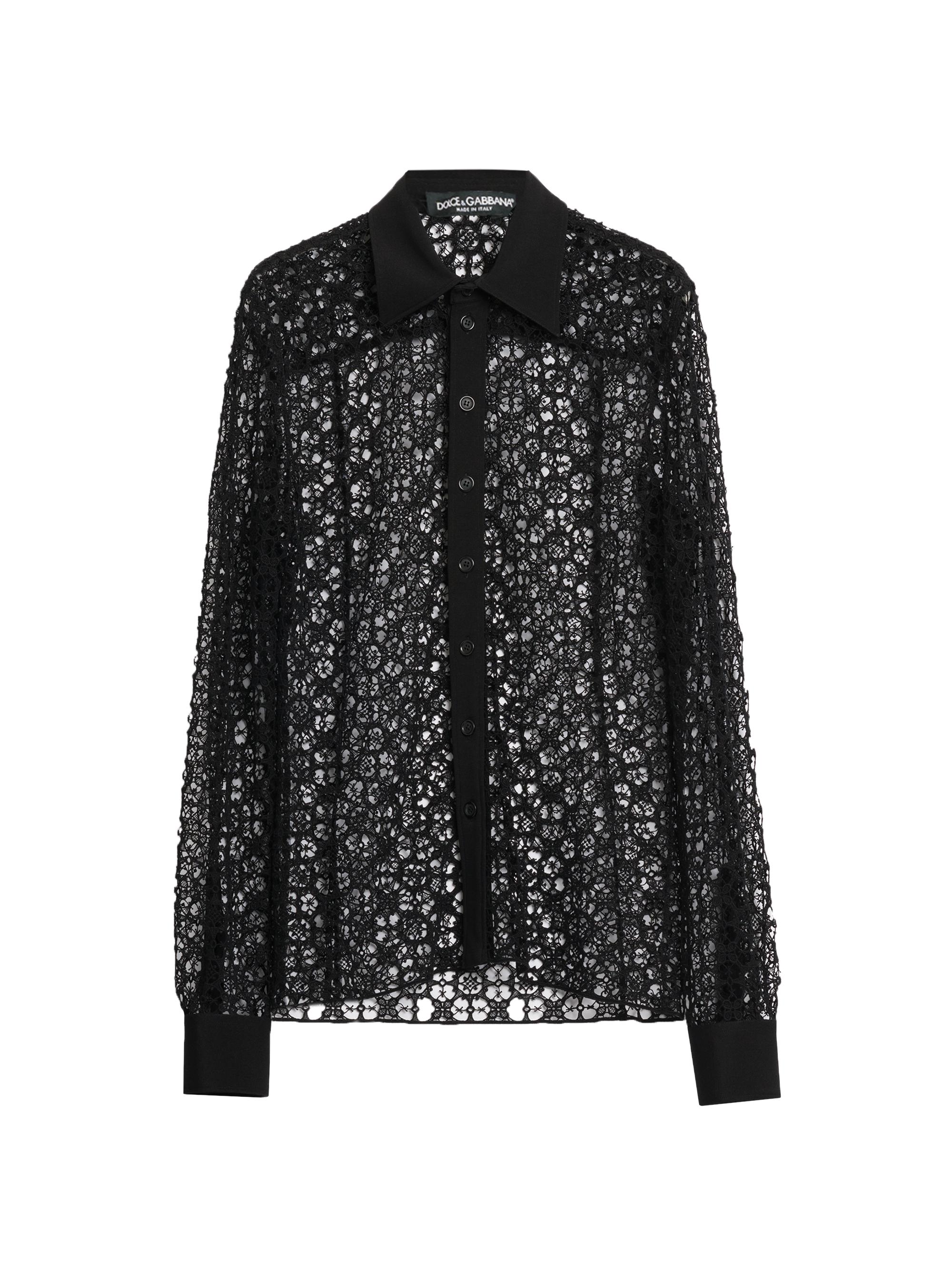 Dolce&Gabbana Macramé Lace Shirt | Saks Fifth Avenue