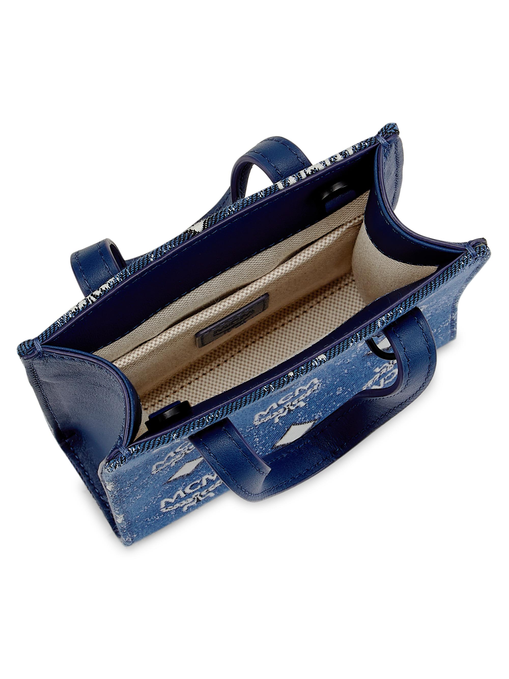 バッグ MCM denim leather one shoulder bag MCM denim leather one shoulder bag