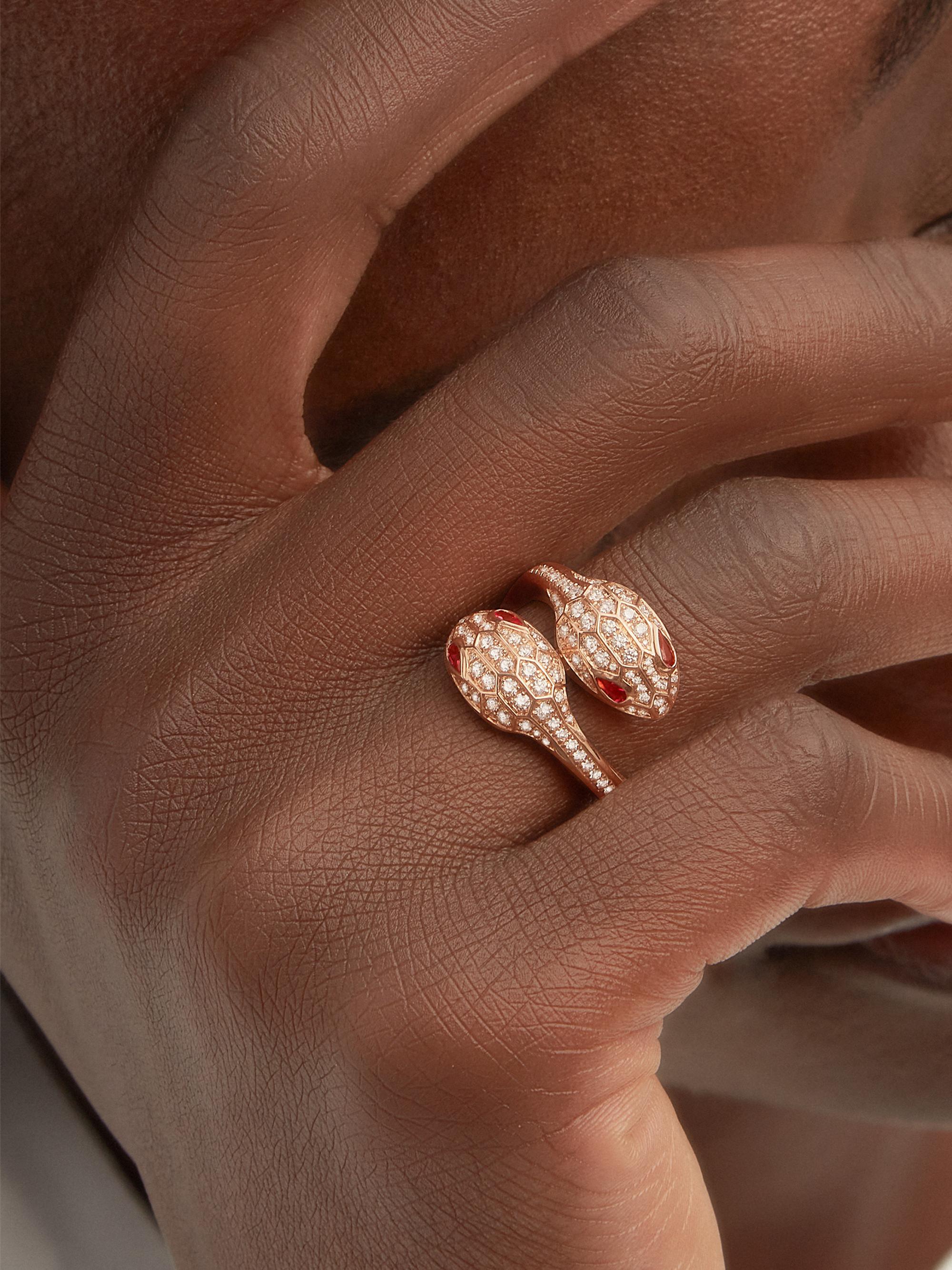 BVLGARI Serpenti Seduttori 18K Rose Gold, Rubellite TCW