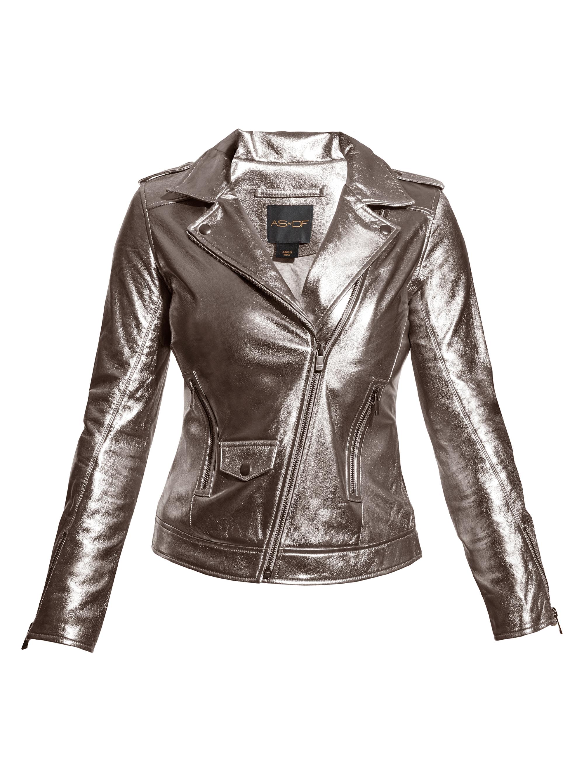 AS by DF Women's Cult Upcycled Leather Jacket - Gunmetal