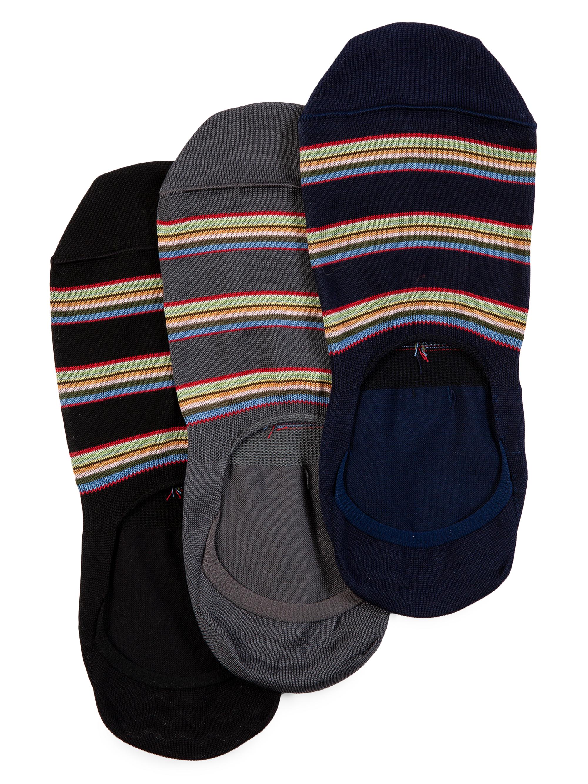 Paul Smith Men's 3-Pair Stripe Cotton-Blend Socks