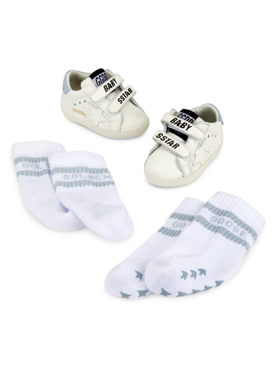 Golden Goose Baby Girl's Star Laminated Heel Sneakers In Multi
