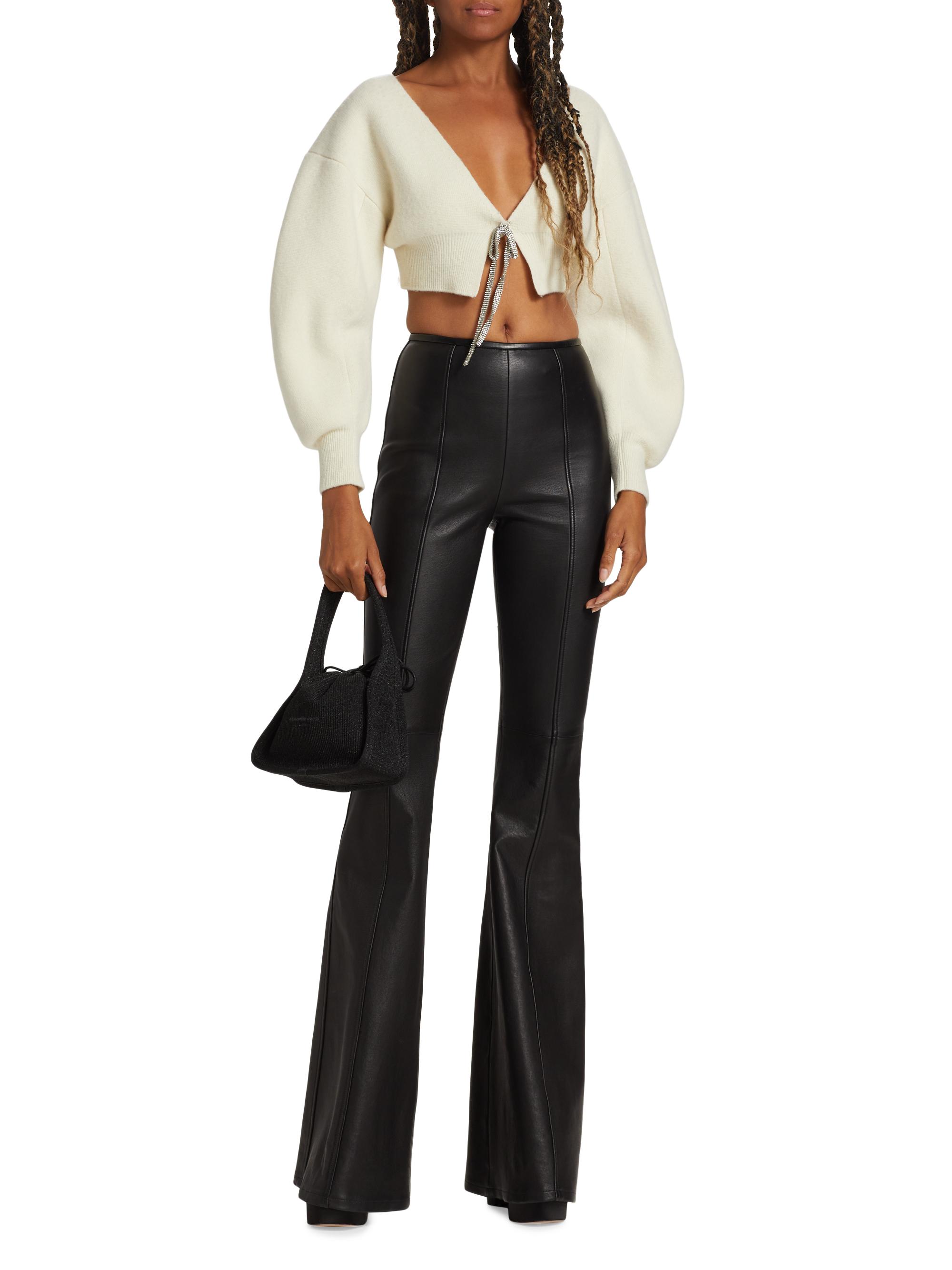alexander wang leather jeans