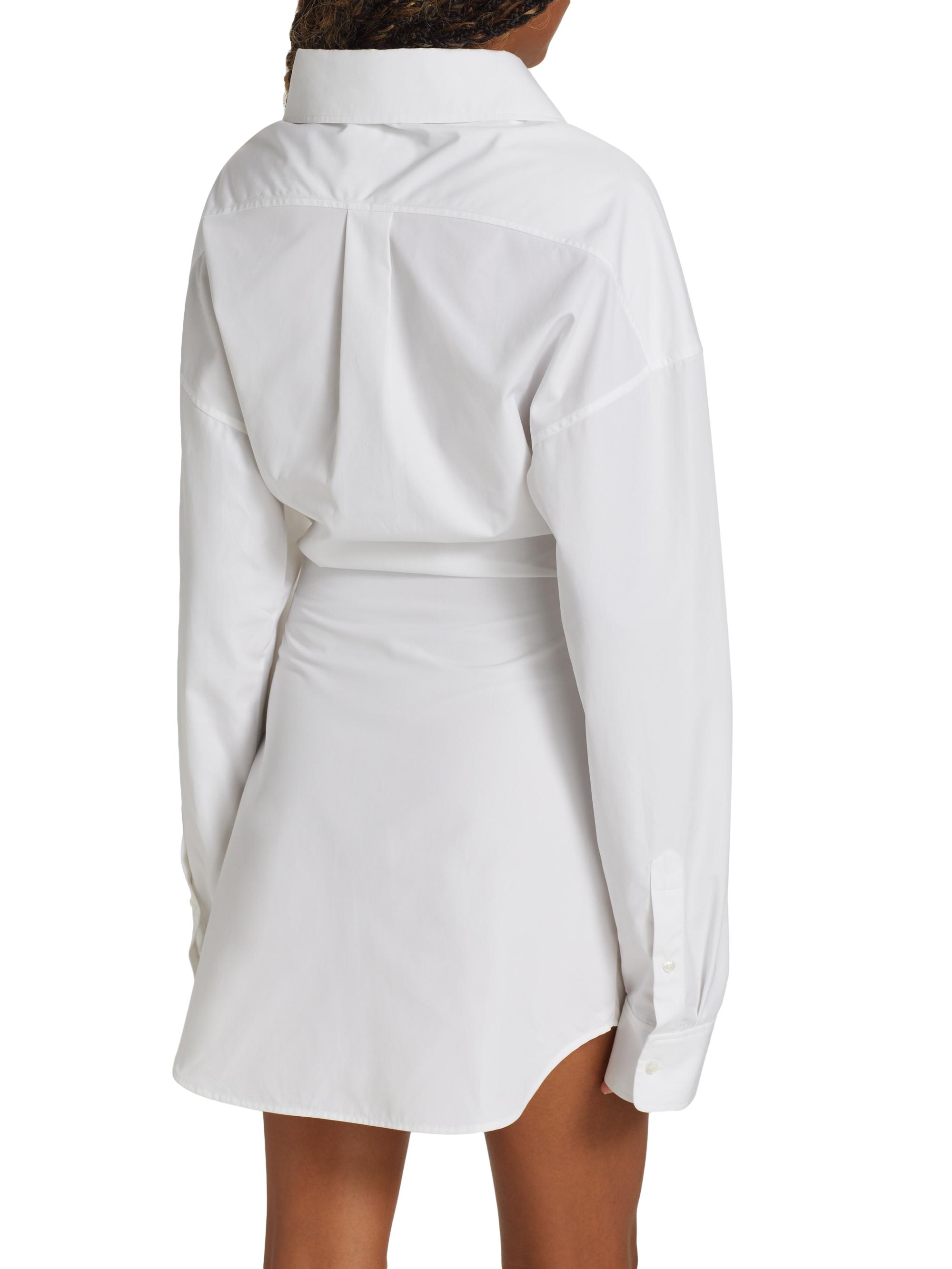 Alexander Wang Crystal-Tie Twist Shirtdress | Saks Fifth Avenue