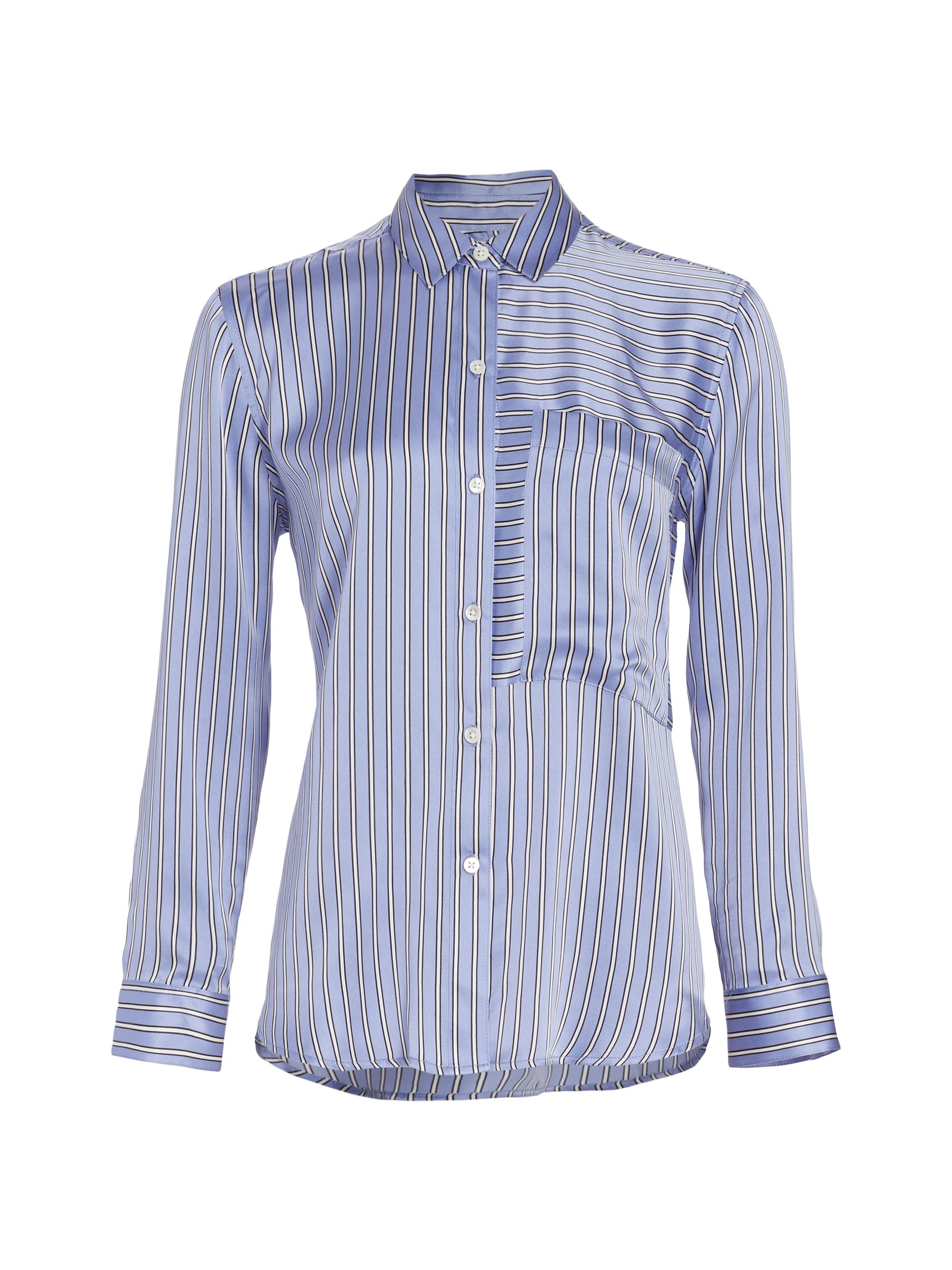 Rails Women's Spencer Silk Striped Shirt - Moonlight Stripe