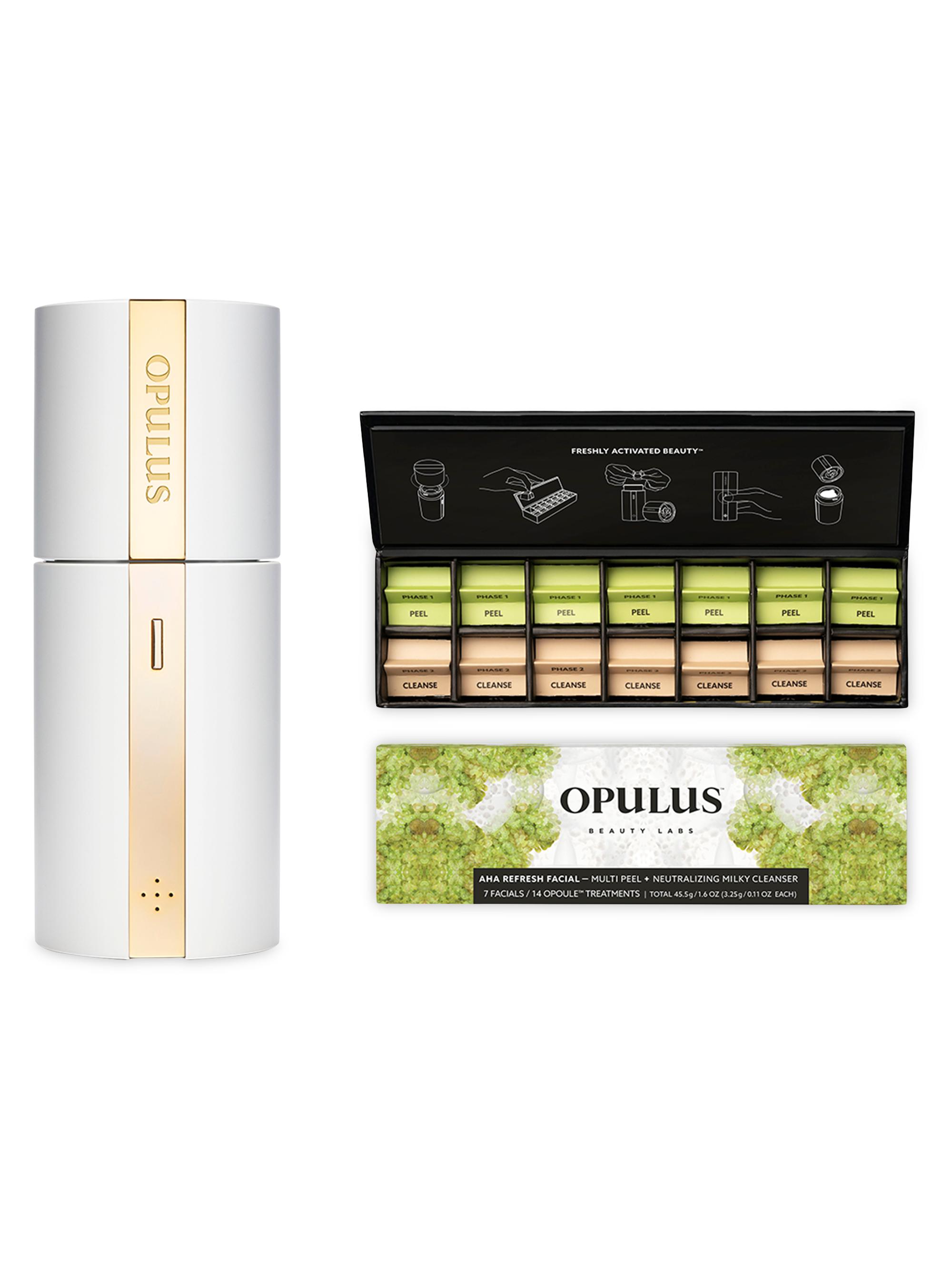 Opulus Beauty Labs Women's Glow Ritual System Activator & AHA Refresh Facial Set