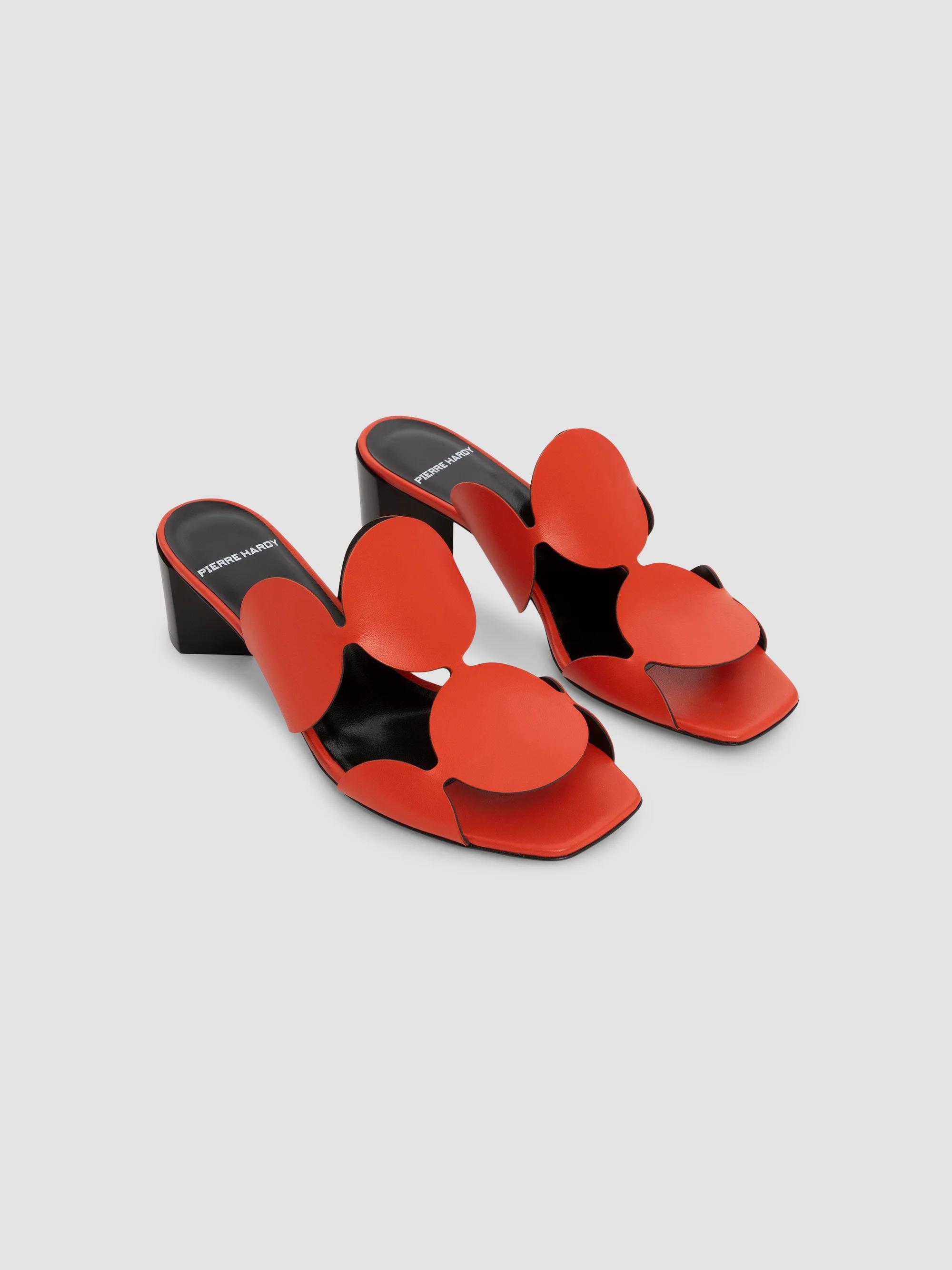 Pierre Hardy Bulles Circular Applique Leather Mules | Saks Fifth