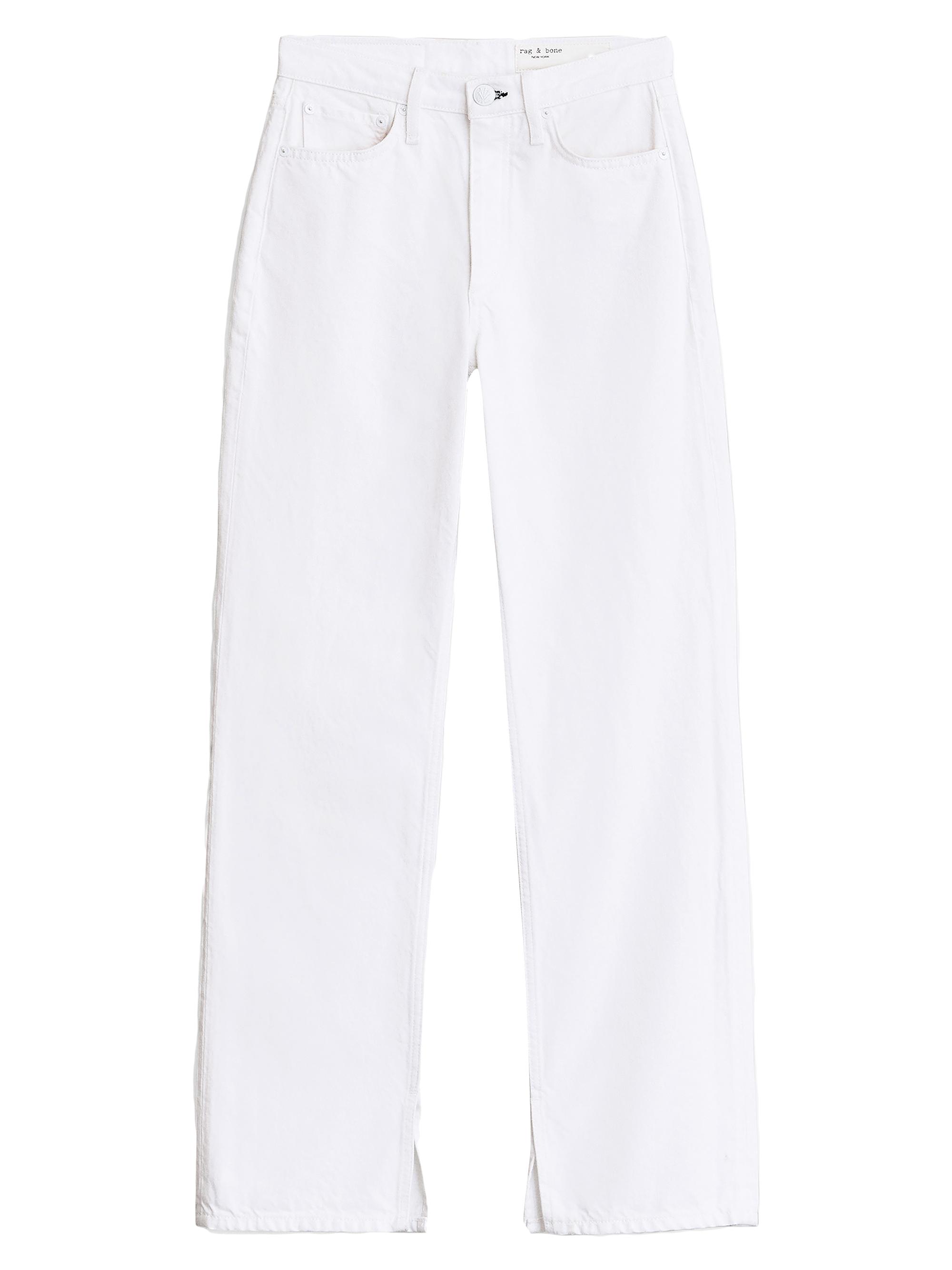 rag & bone Women's Alex High-Rise Split-Hem Jeans - Optic White