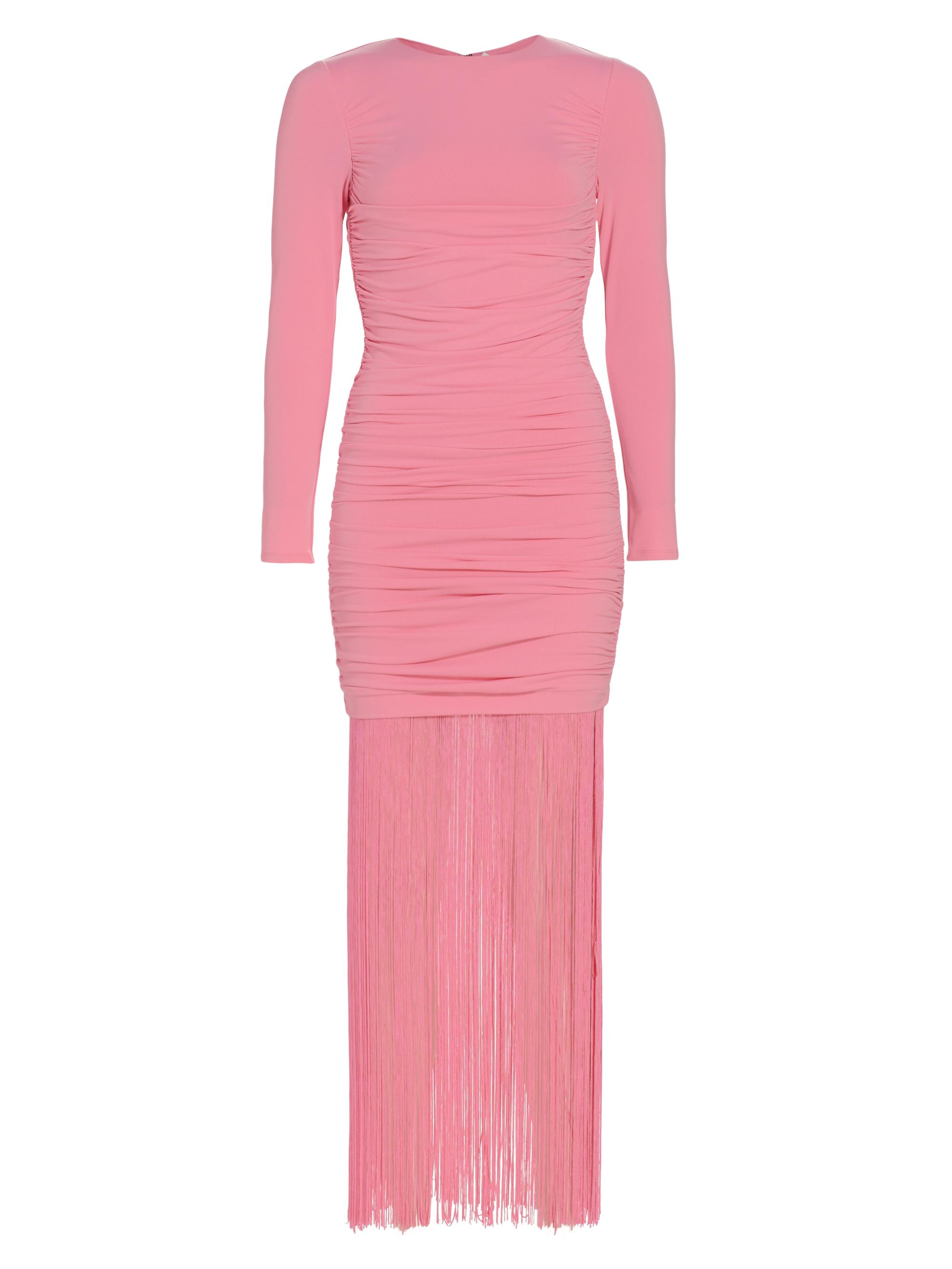 slim fit dress slacks Alice + Olivia Katherina Ruched Fitted Dress in Ocean Floor main image 0
