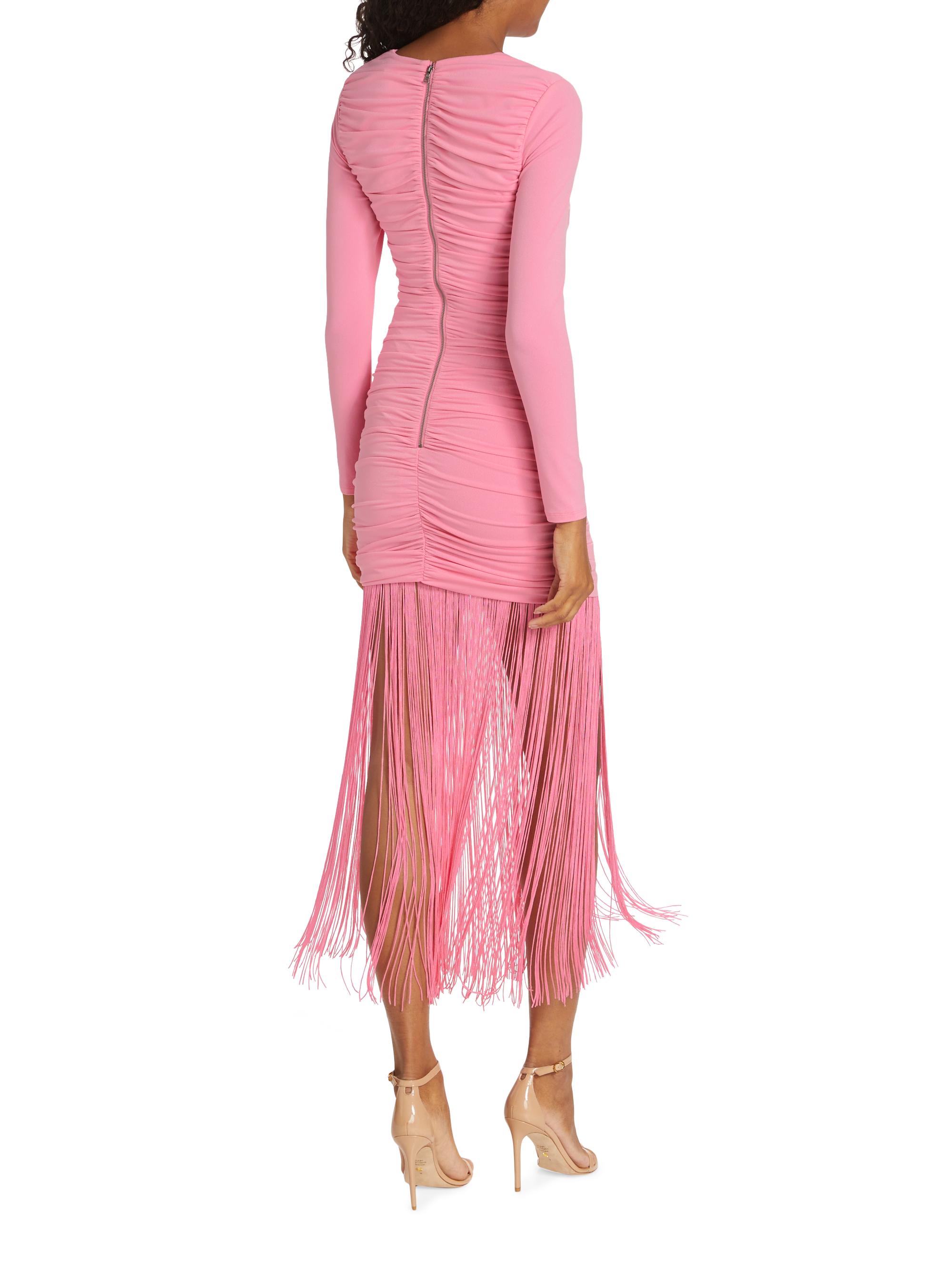 alice and olivia katherina ruched fitted dress KATHERINA RUCHED FITTED DRESS in BLACK