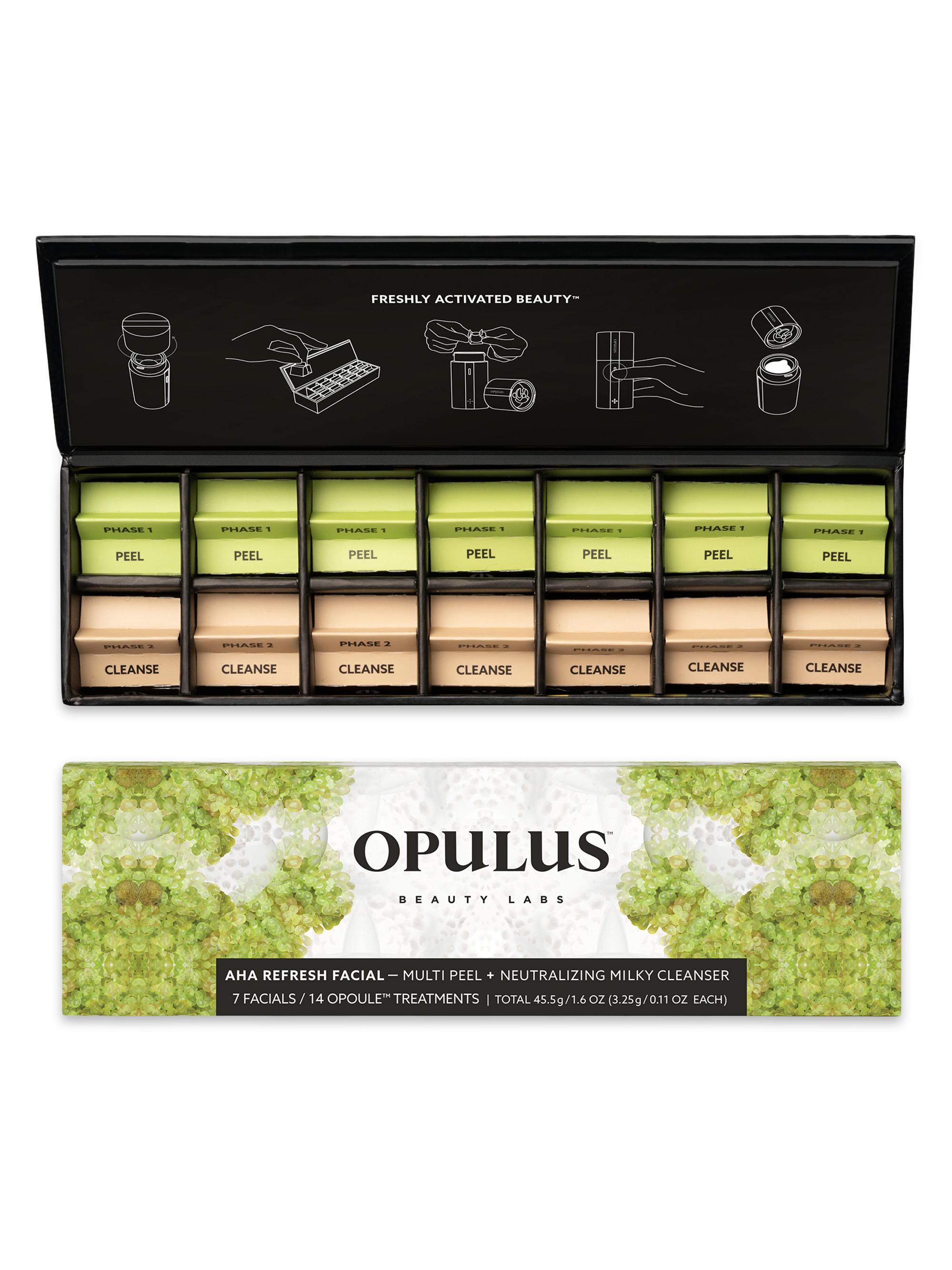 Opulus Beauty Labs Women's Glow Ritual AHA Refresh Facial 14-Piece Opoule Set